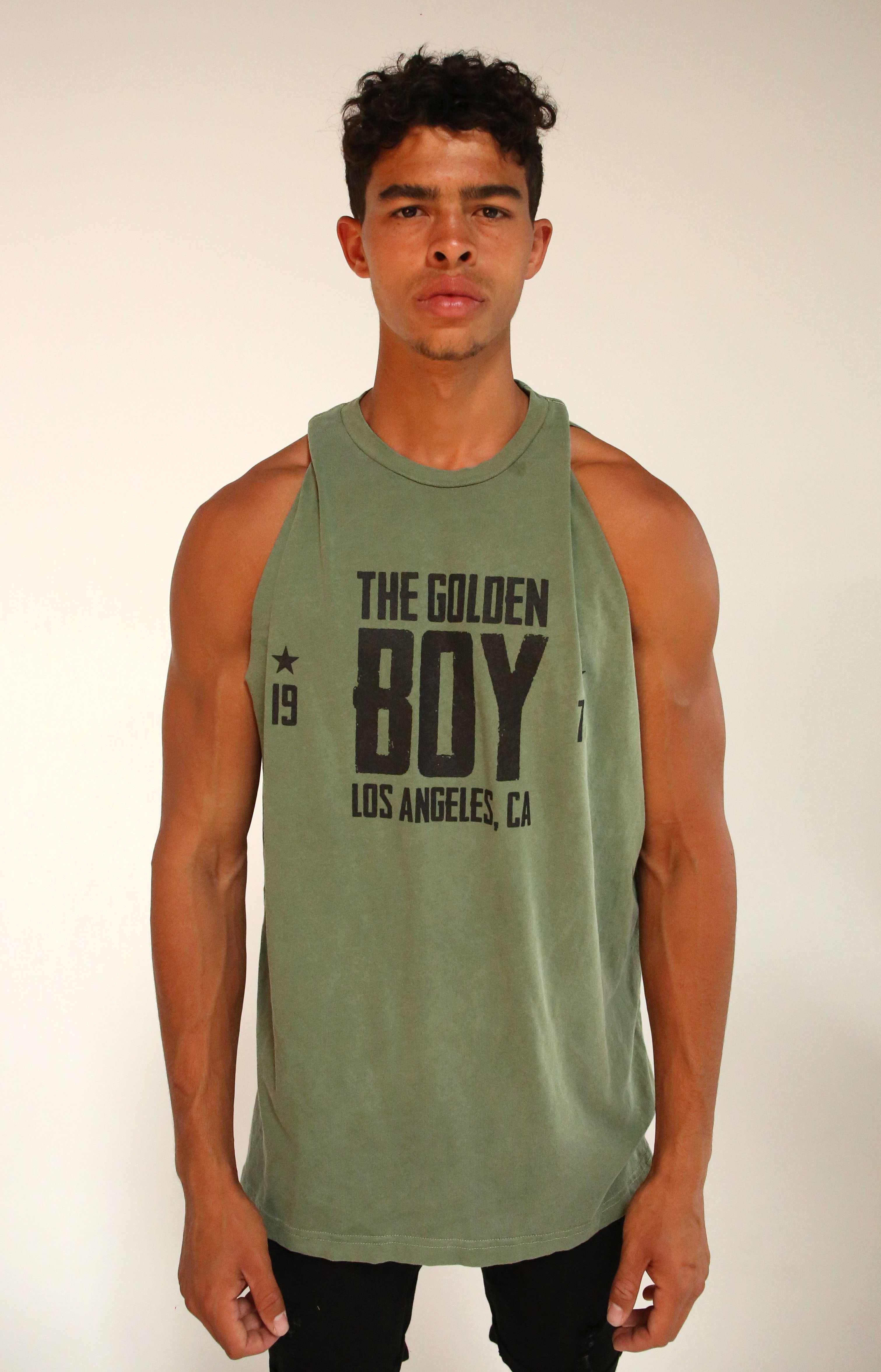 Oversized Army Golden Boy Muscle Tank