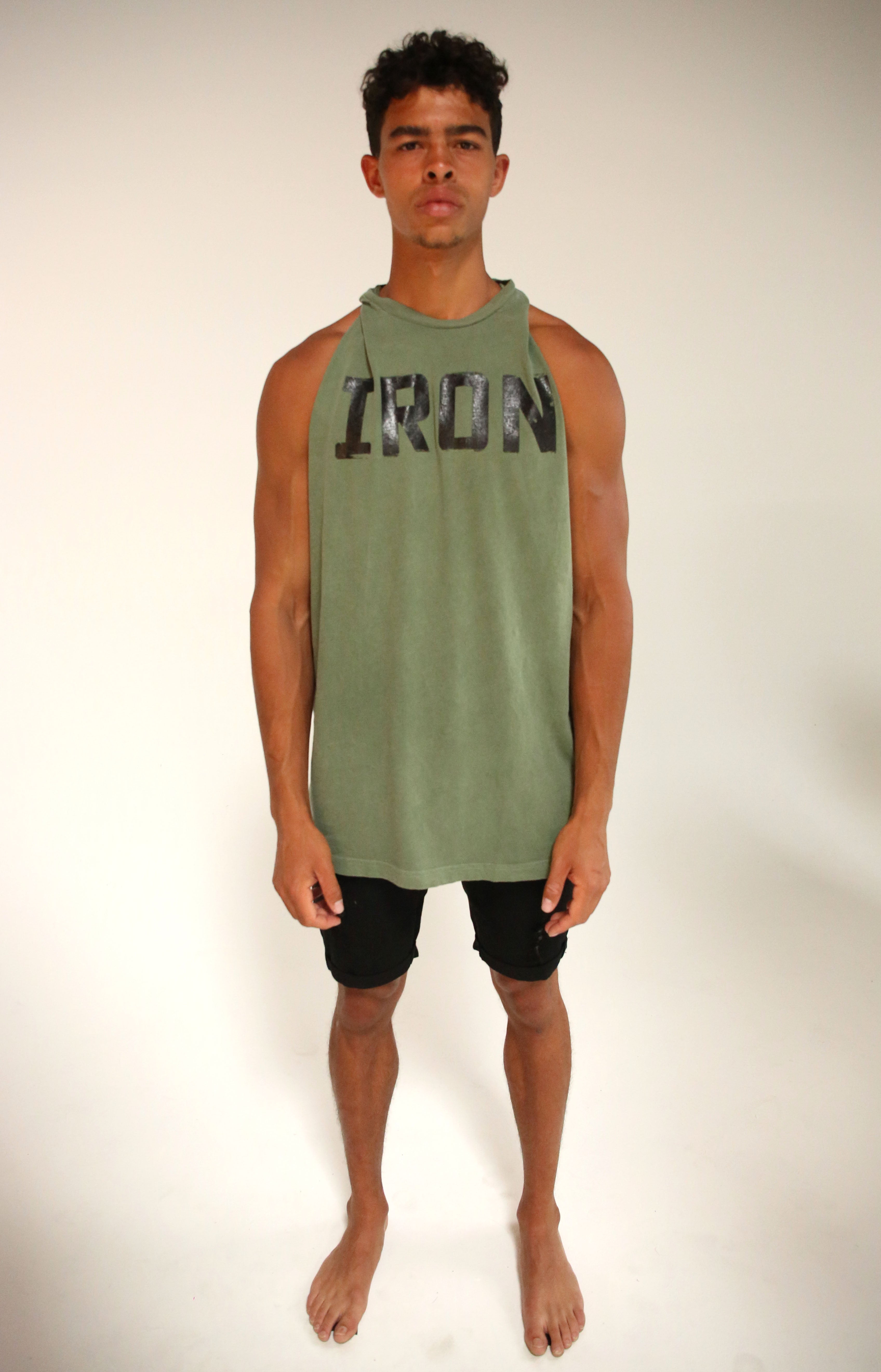 Oversized Army Iron Muscle Tank