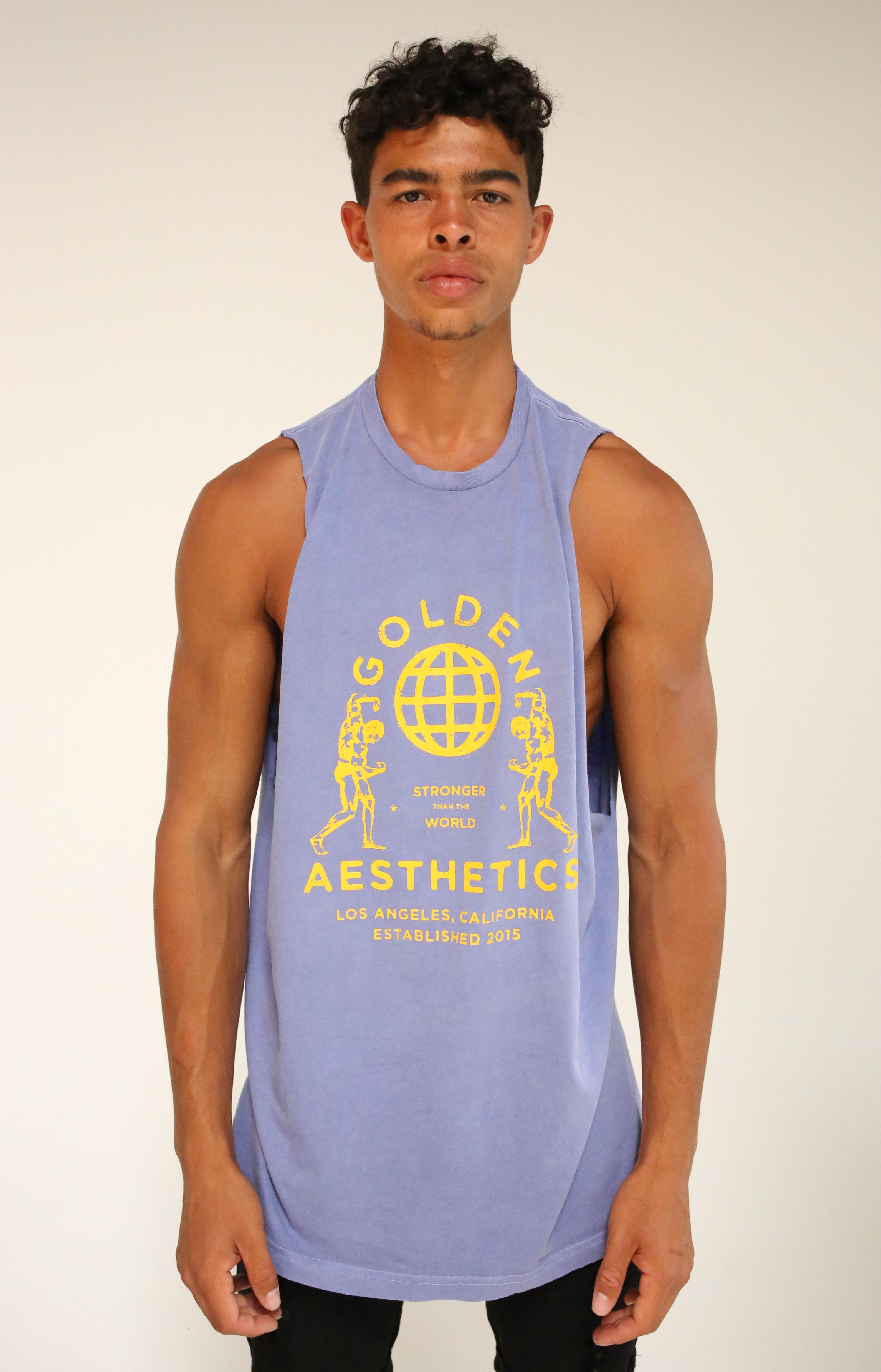 Oversized Faded Purple GA Muscle Tank
