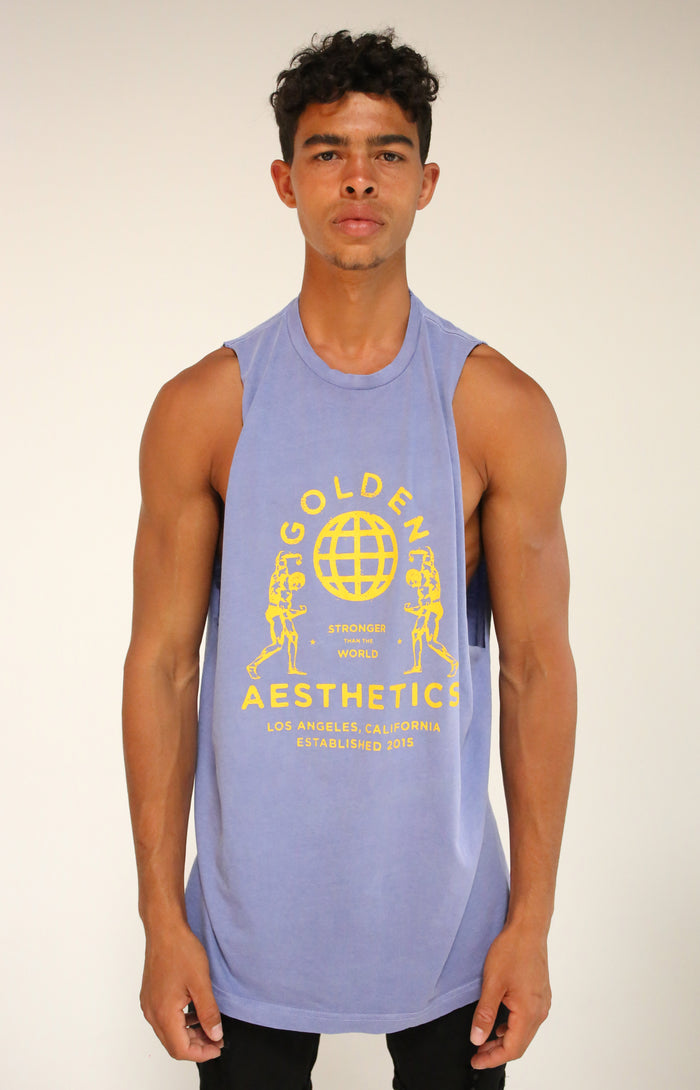 Oversized Faded Purple GA Muscle Tank