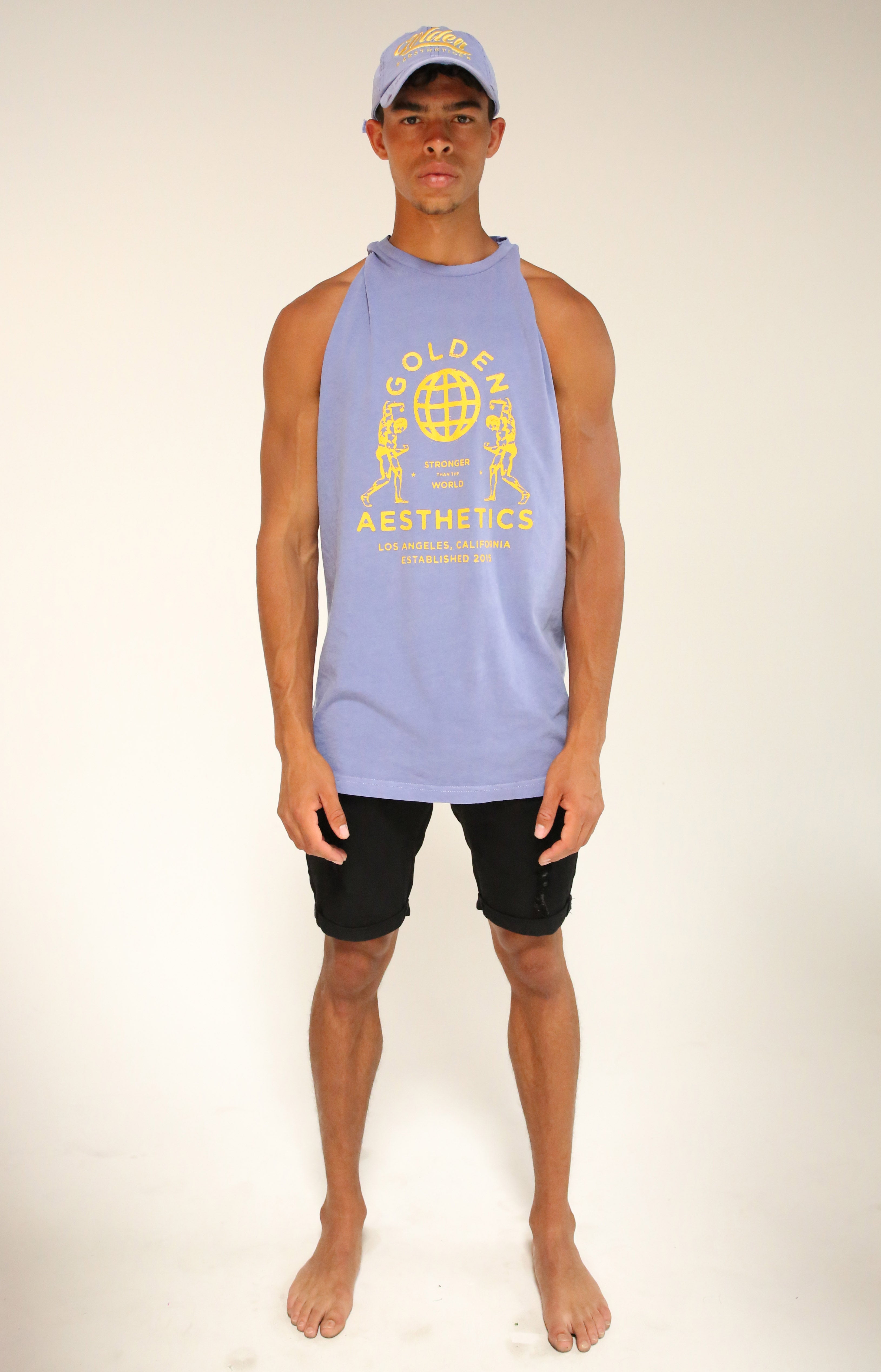 Oversized Faded Purple GA Muscle Tank