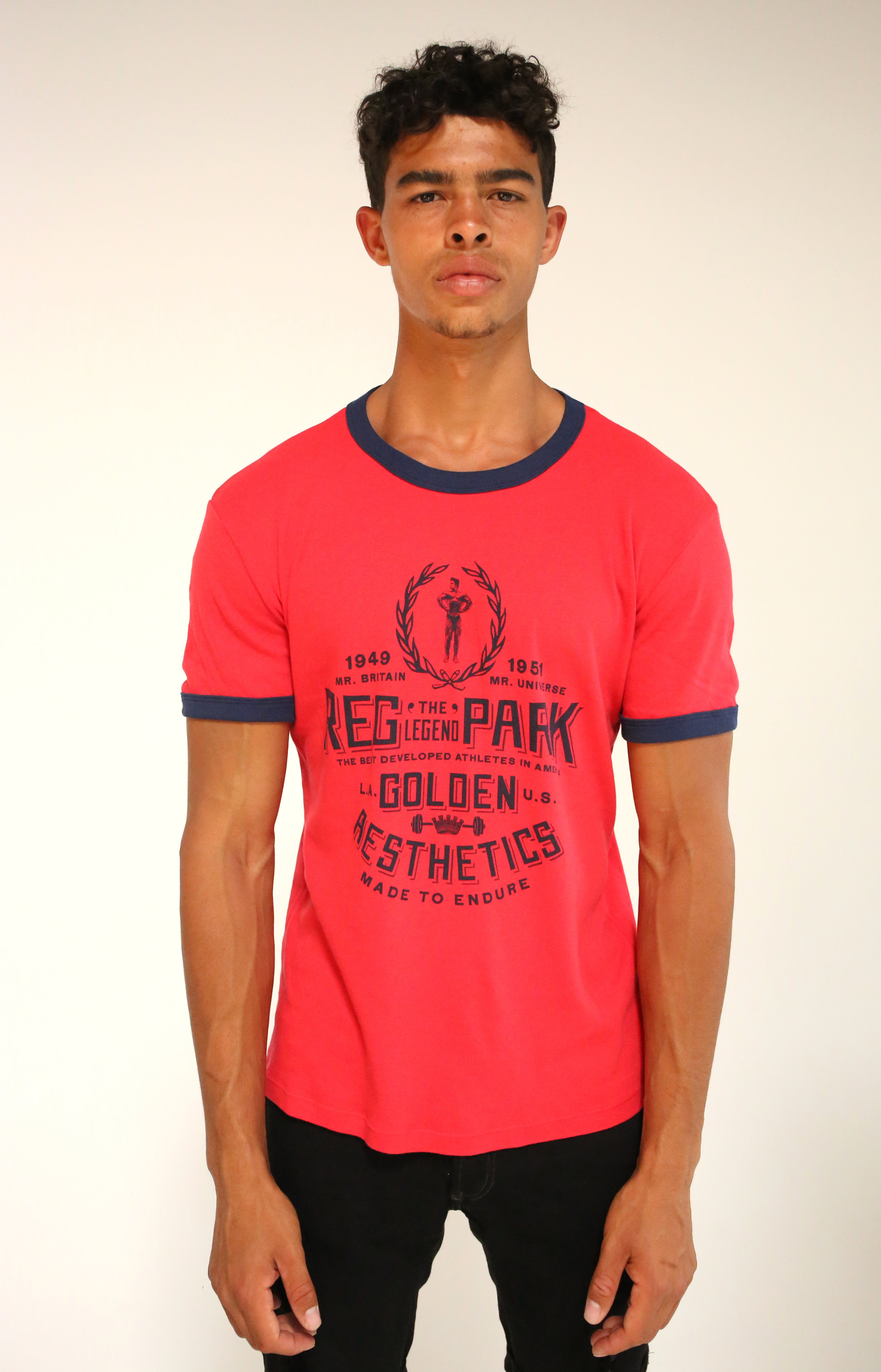 Red Reg Park Ringer T-Shirt