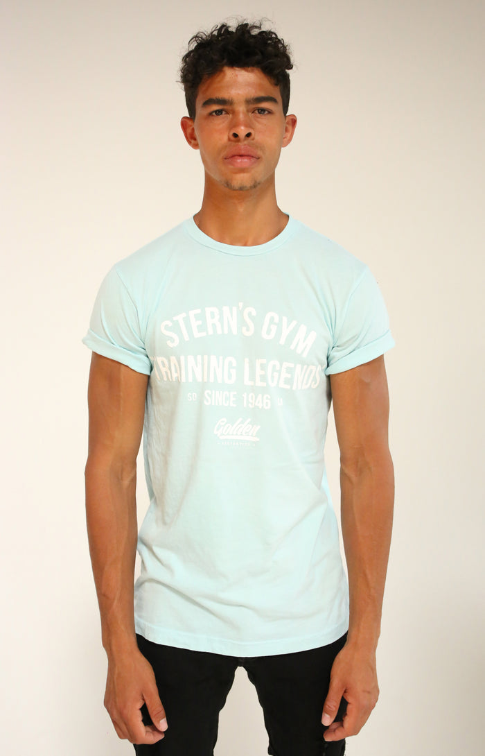 Blue Water Stern’s Gym Rolled Sleeve T-Shirt