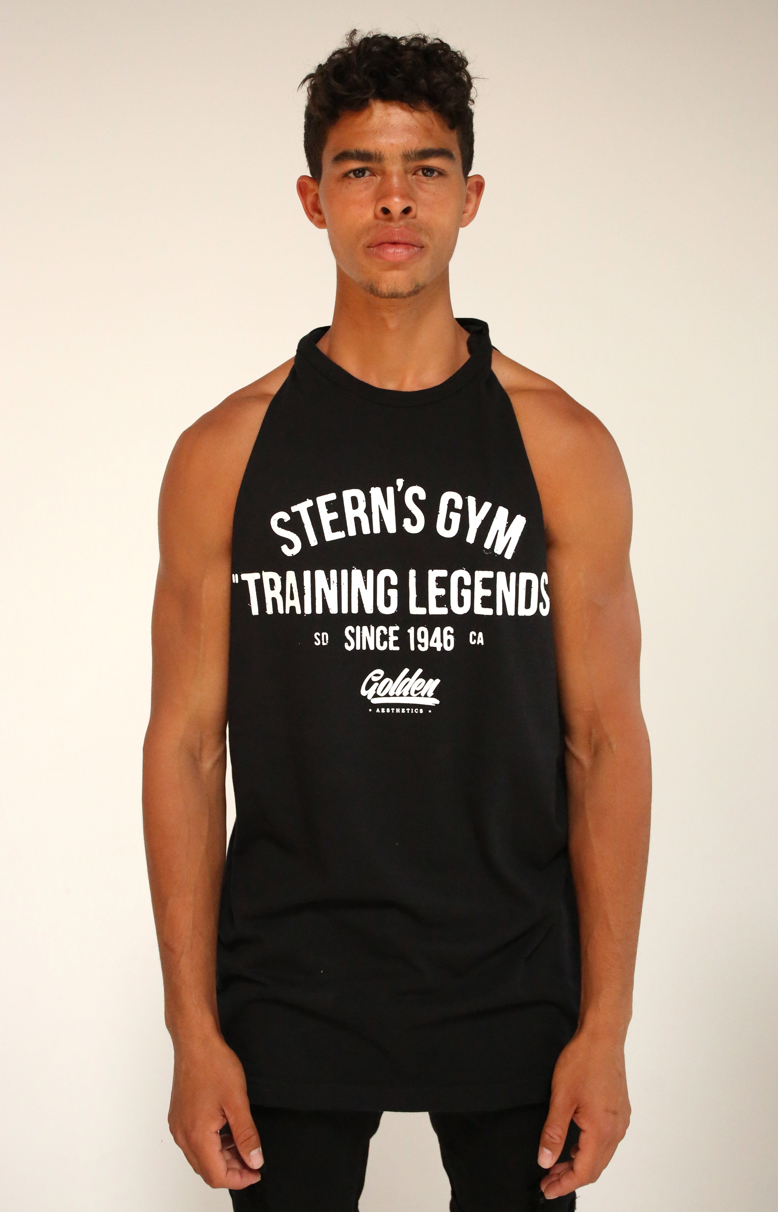 Oversized Black Stern’s Gym Muscle Tank