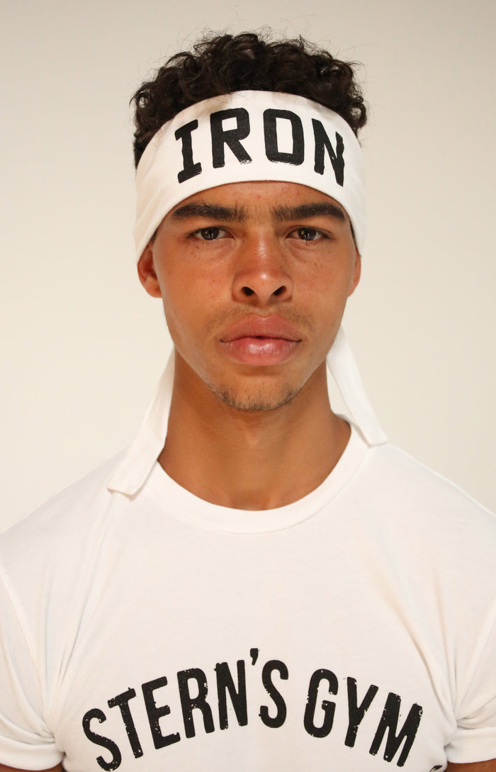 White Iron Headband