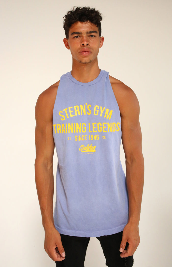 Faded Purple Stern’s Gym Muscle Tank