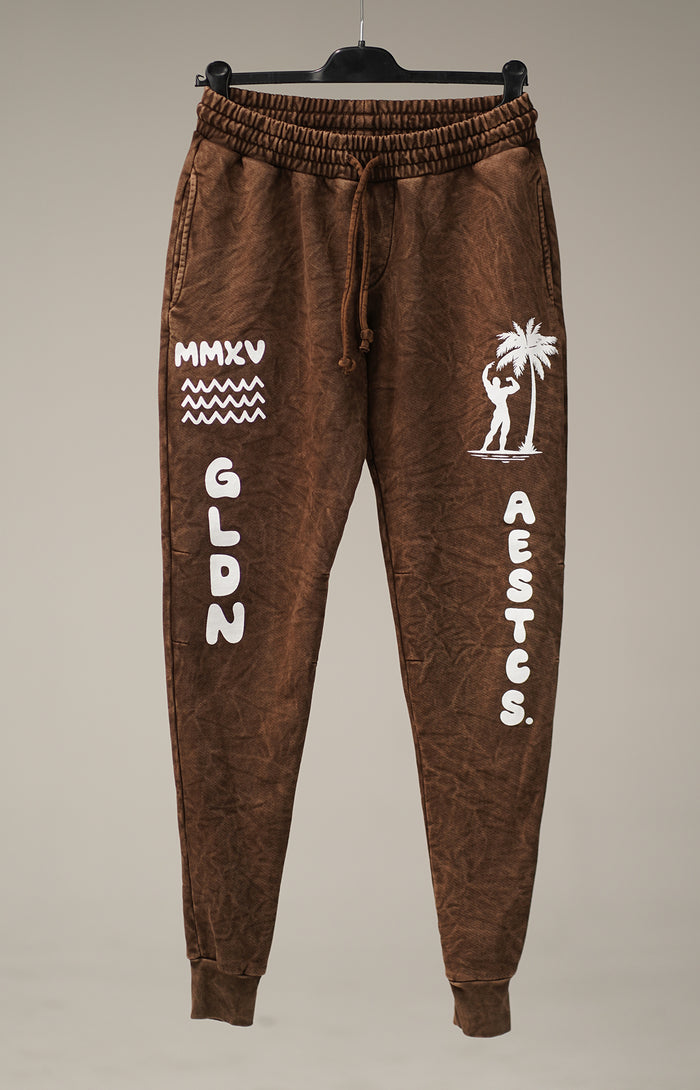 Brown Mineral Joggers