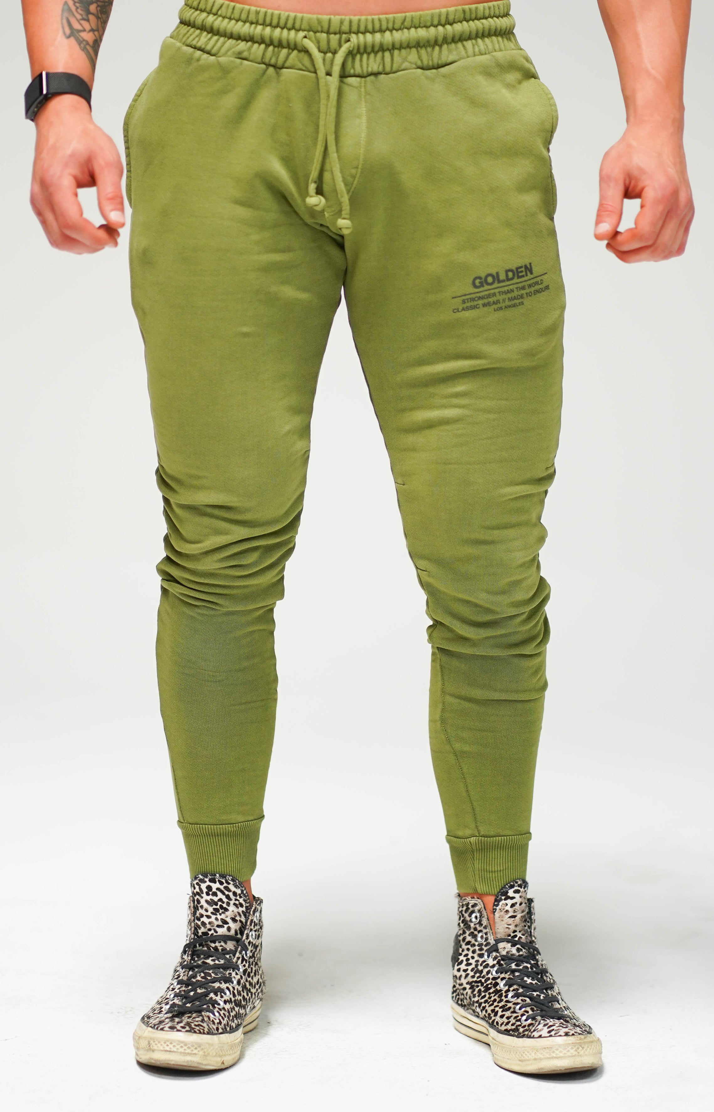 Vintage Army Green Track Pants