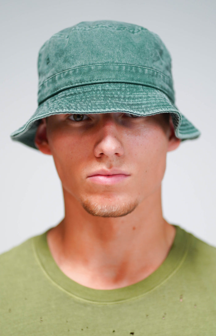 Vintage Army Green Bucket Hat