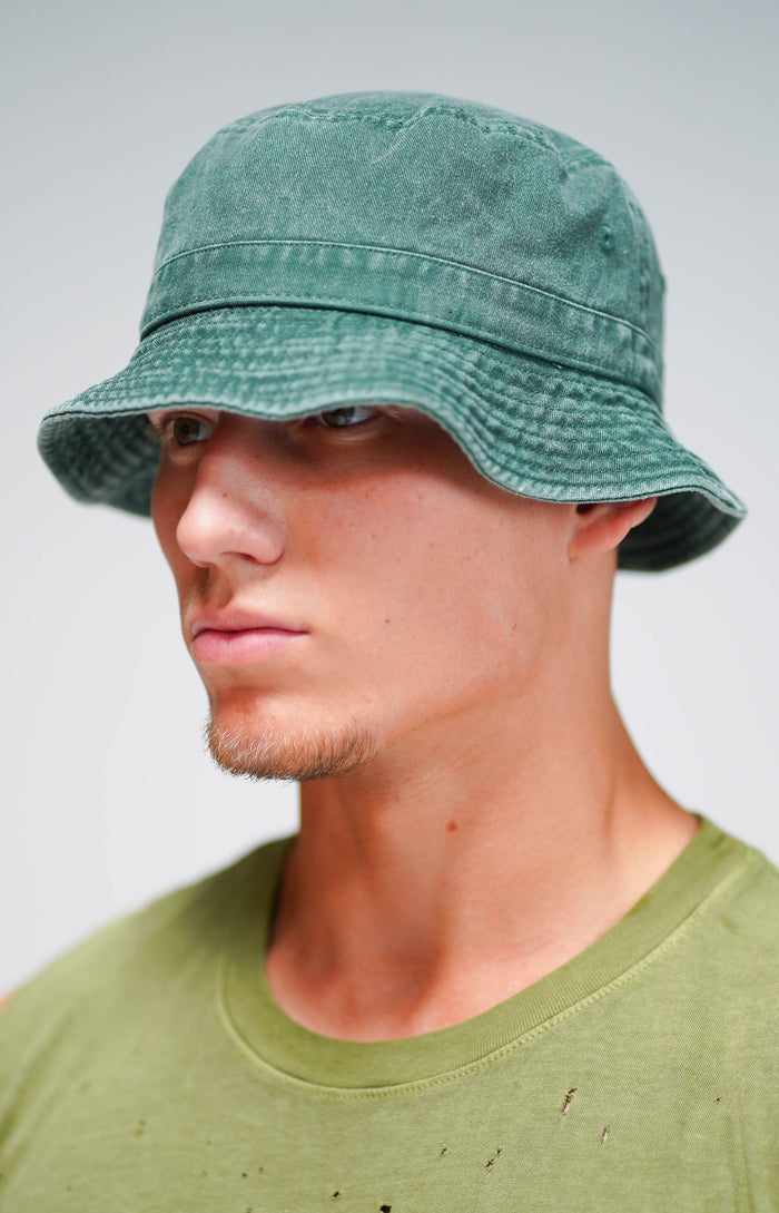 Vintage Army Green Bucket Hat