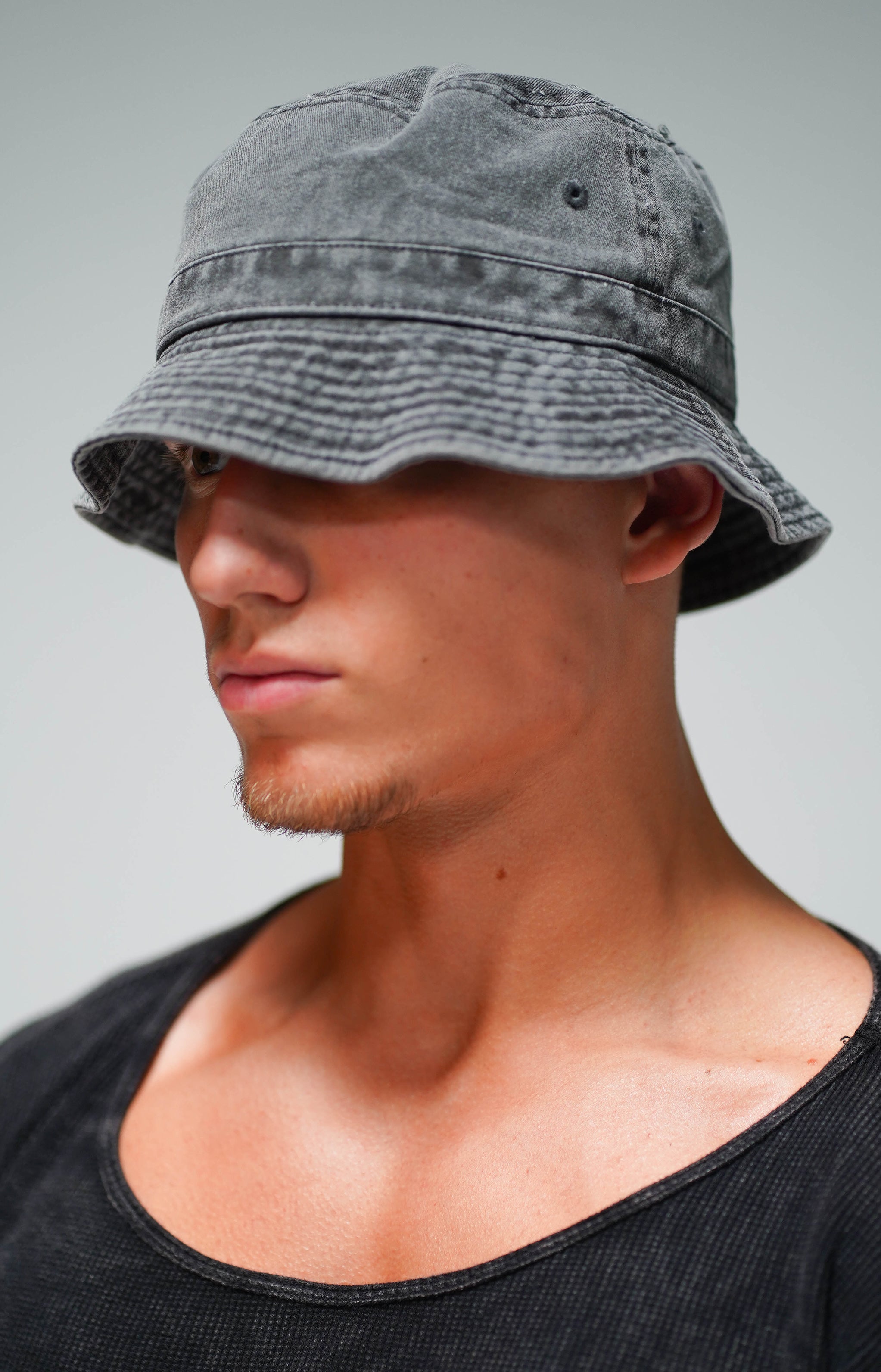 Mineral Black Bucket Hat