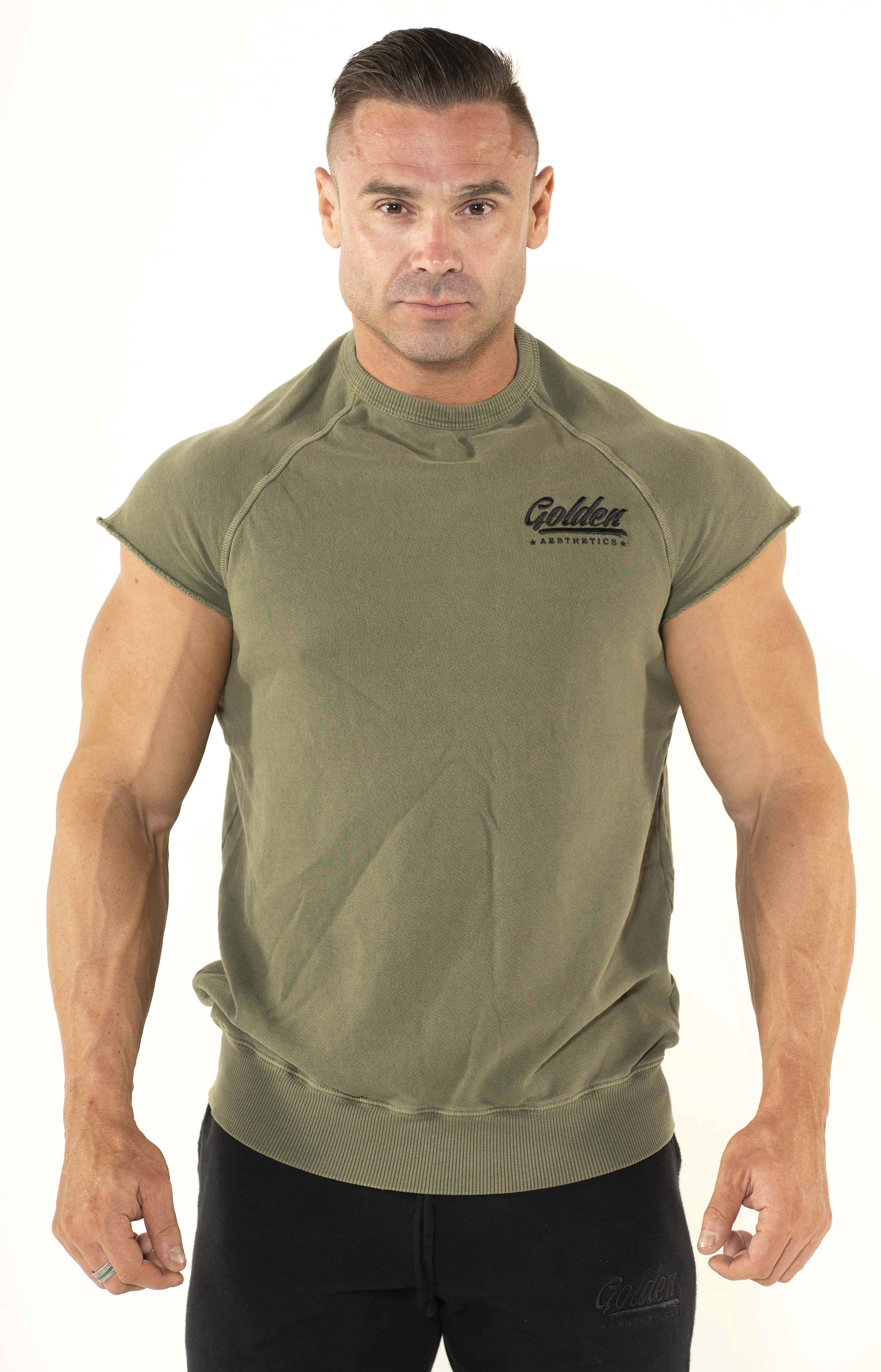 Men's Olive Classic Top - Golden Aesthetics