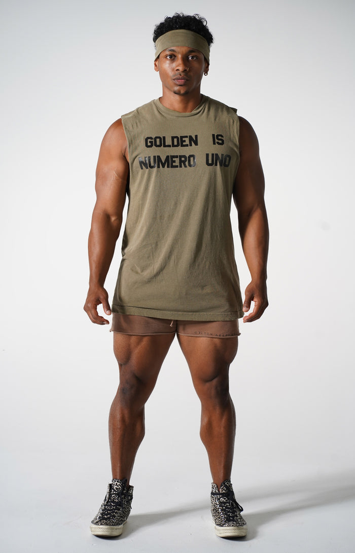Faded Army Numero Uno Muscle Tank