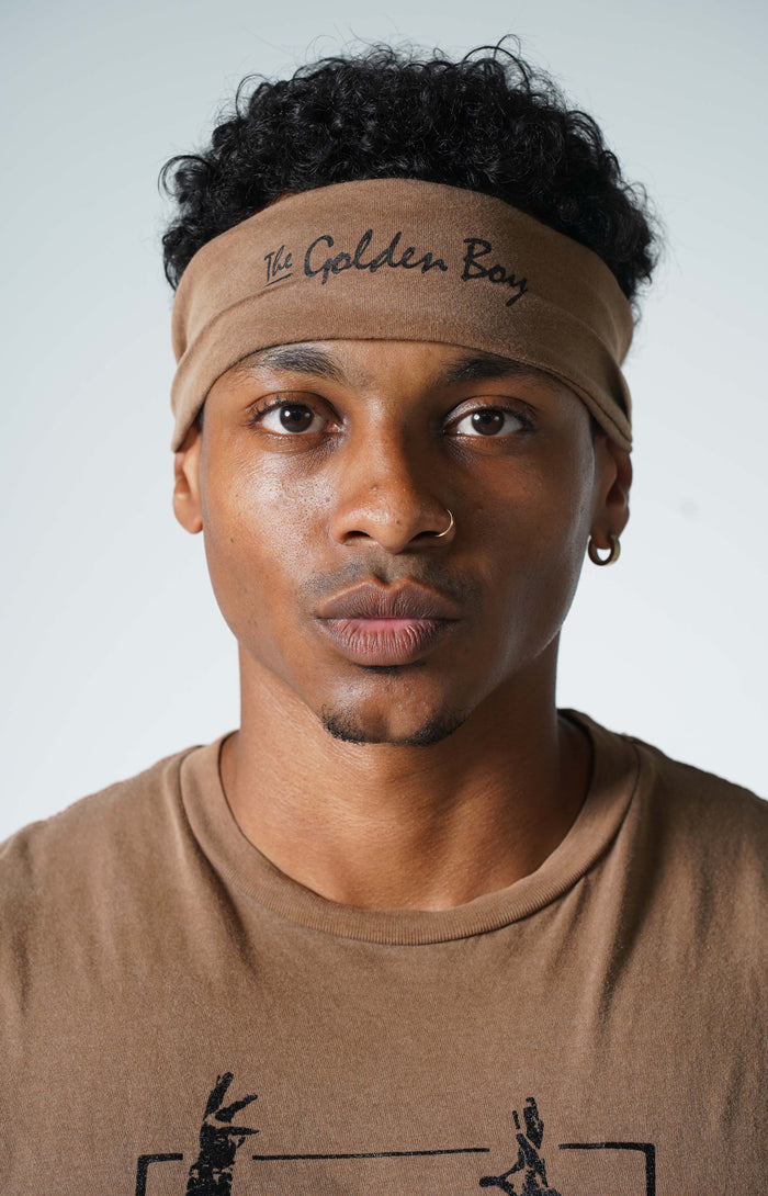Brown The Golden Boy Headband