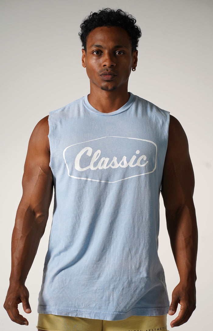 Light Navy Classic Muscle Tank