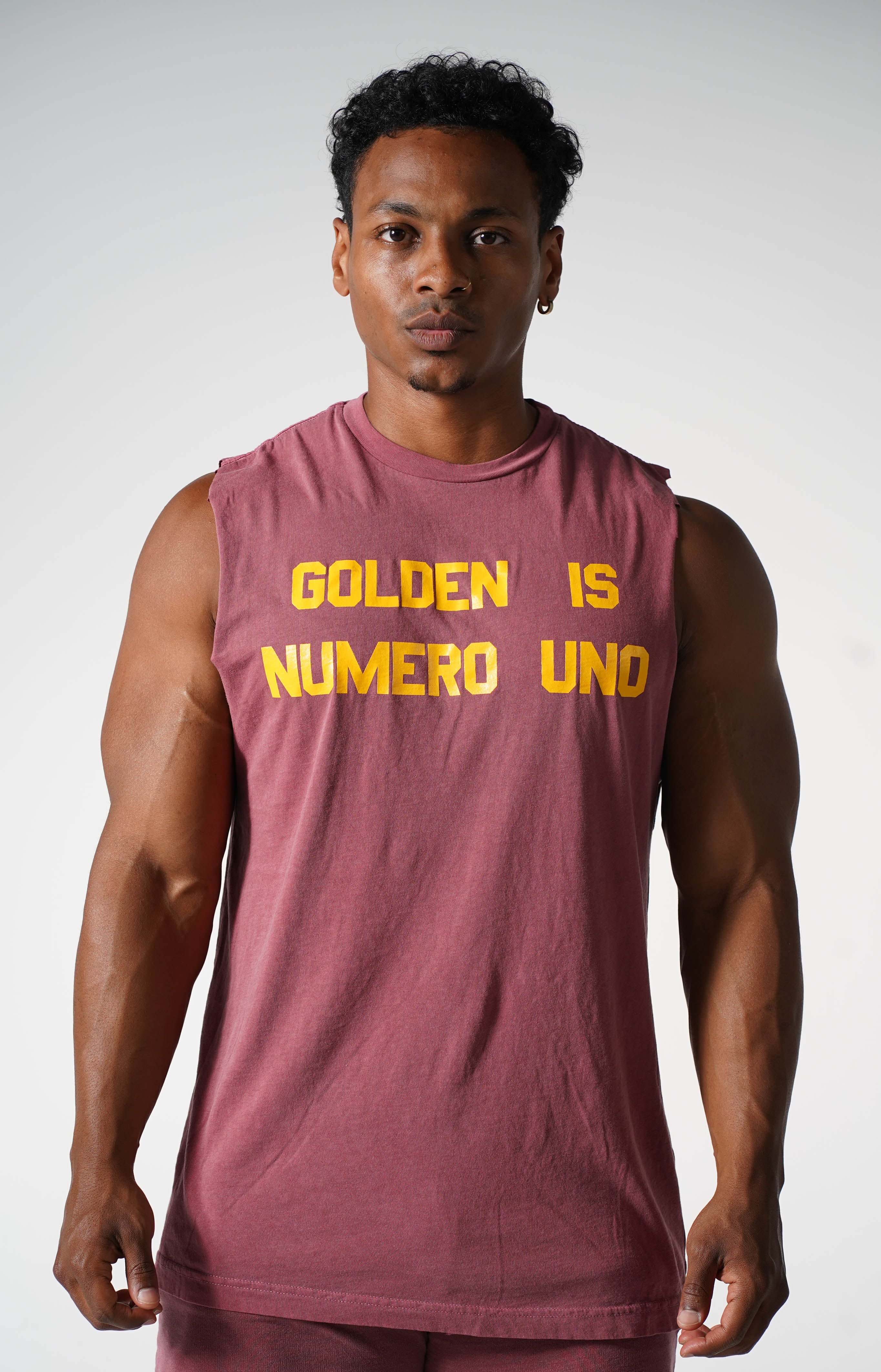 Faded Wine Numero Uno Muscle Tank