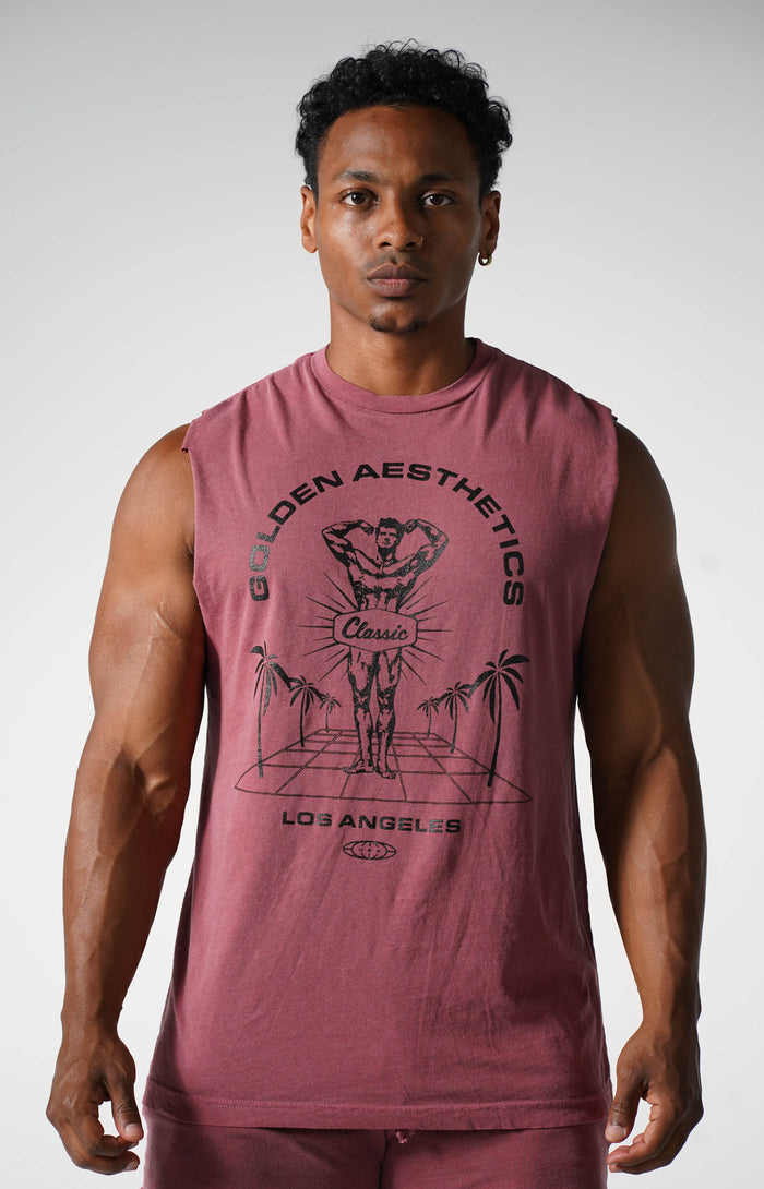 Faded Wine Classic Reeves Muscle Tank