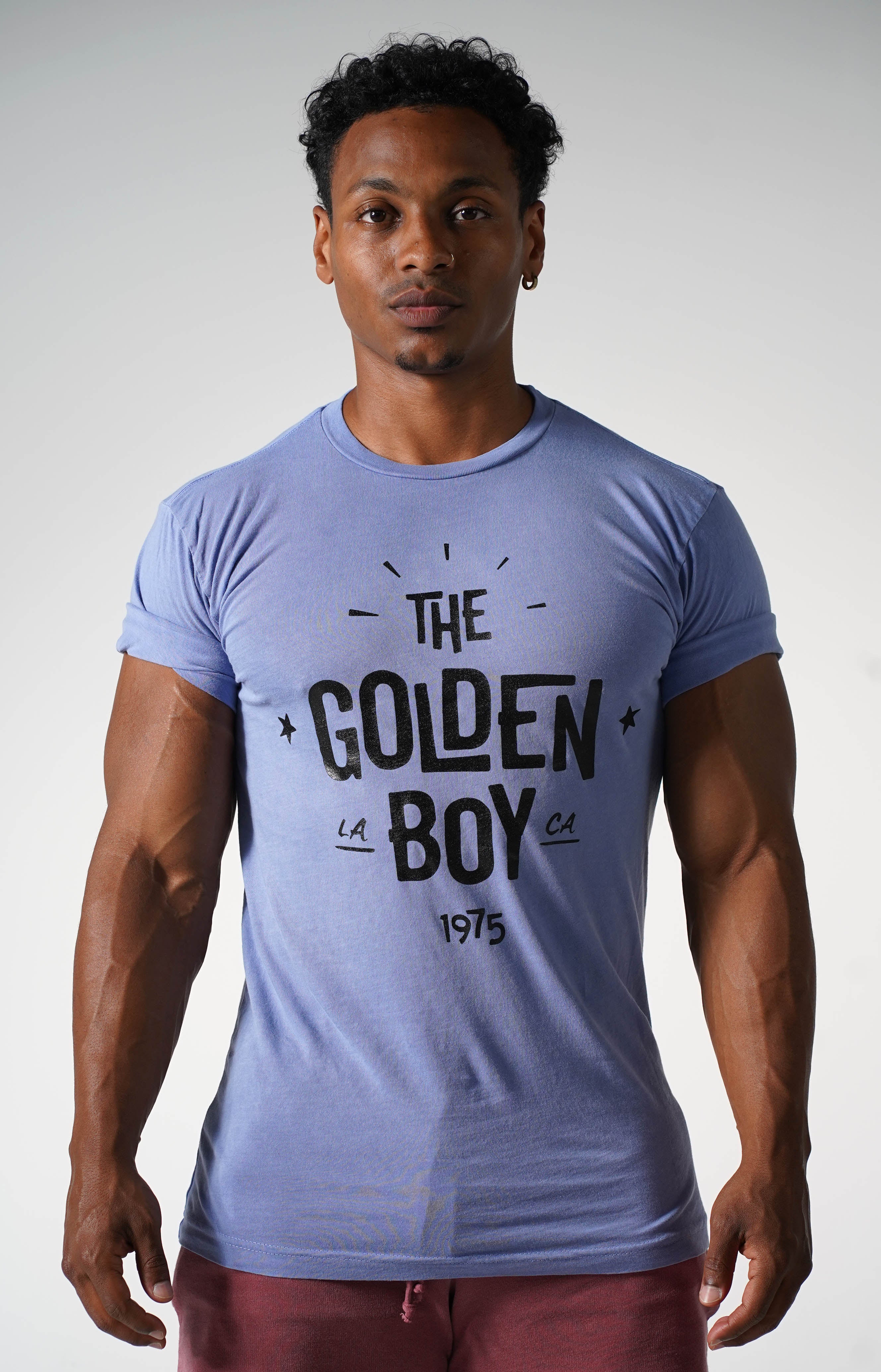 Faded Purple The Golden Boy Rolled Sleeve T-Shirt