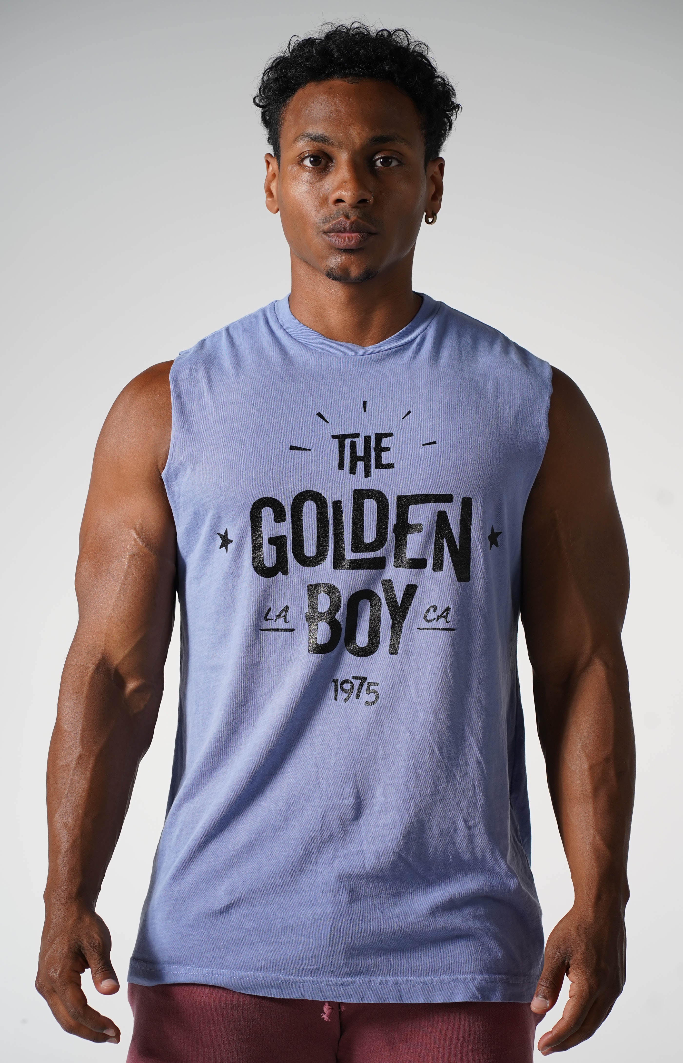 Faded Purple The Golden Boy Muscle Tank