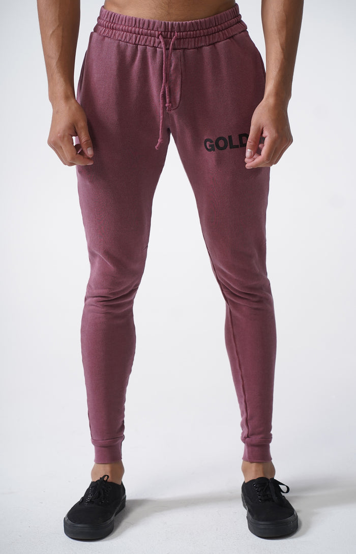 Vintage Wine Golden Joggers