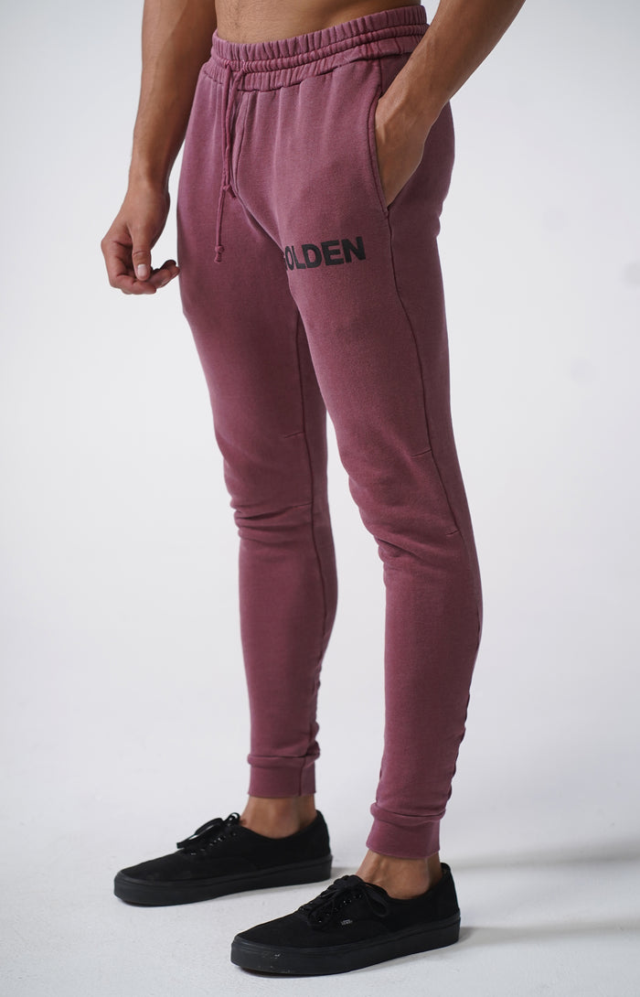Vintage Wine Golden Joggers