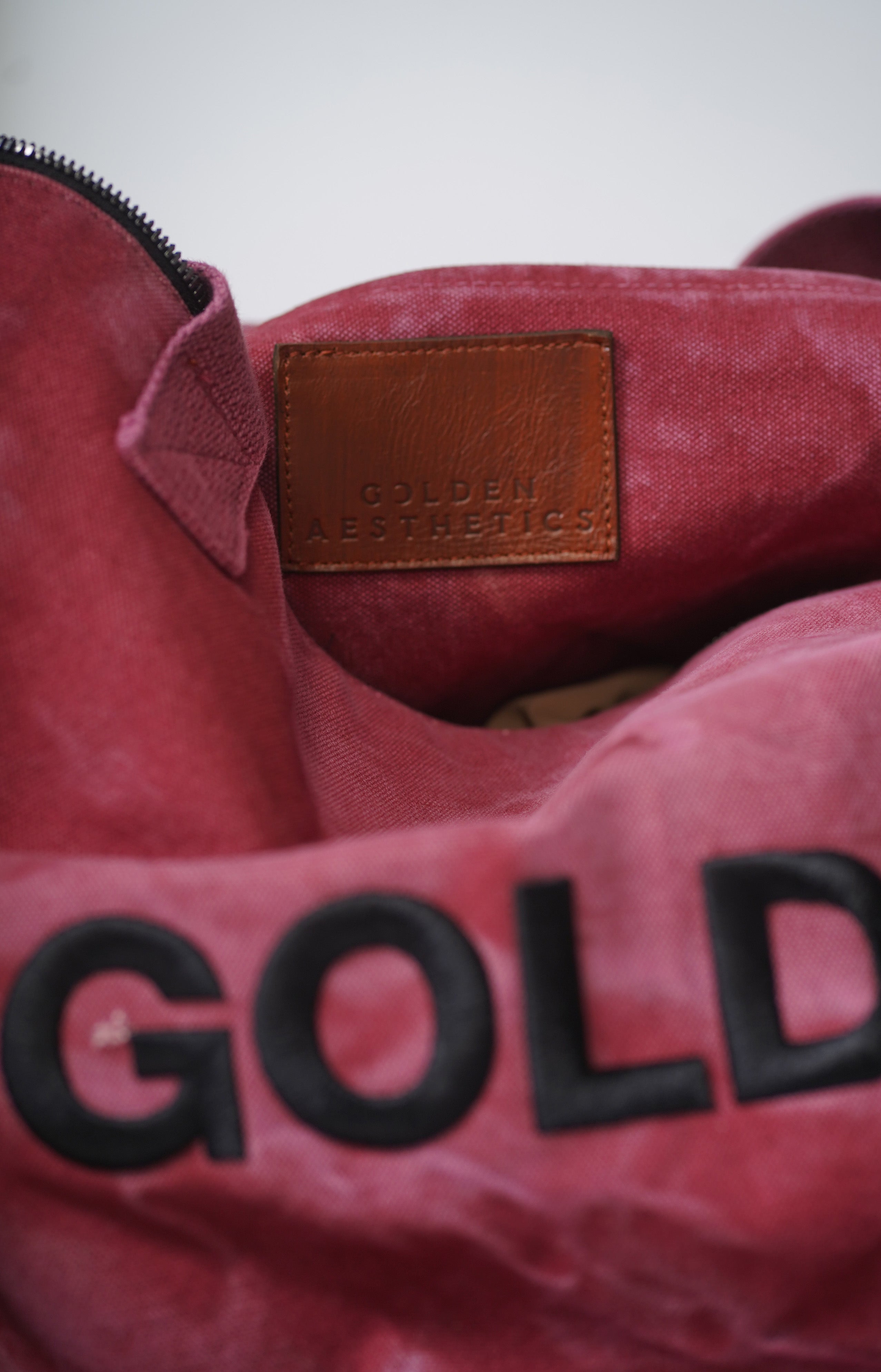 Golden Aesthetics Vintage Wine Gym Bag - Main Image