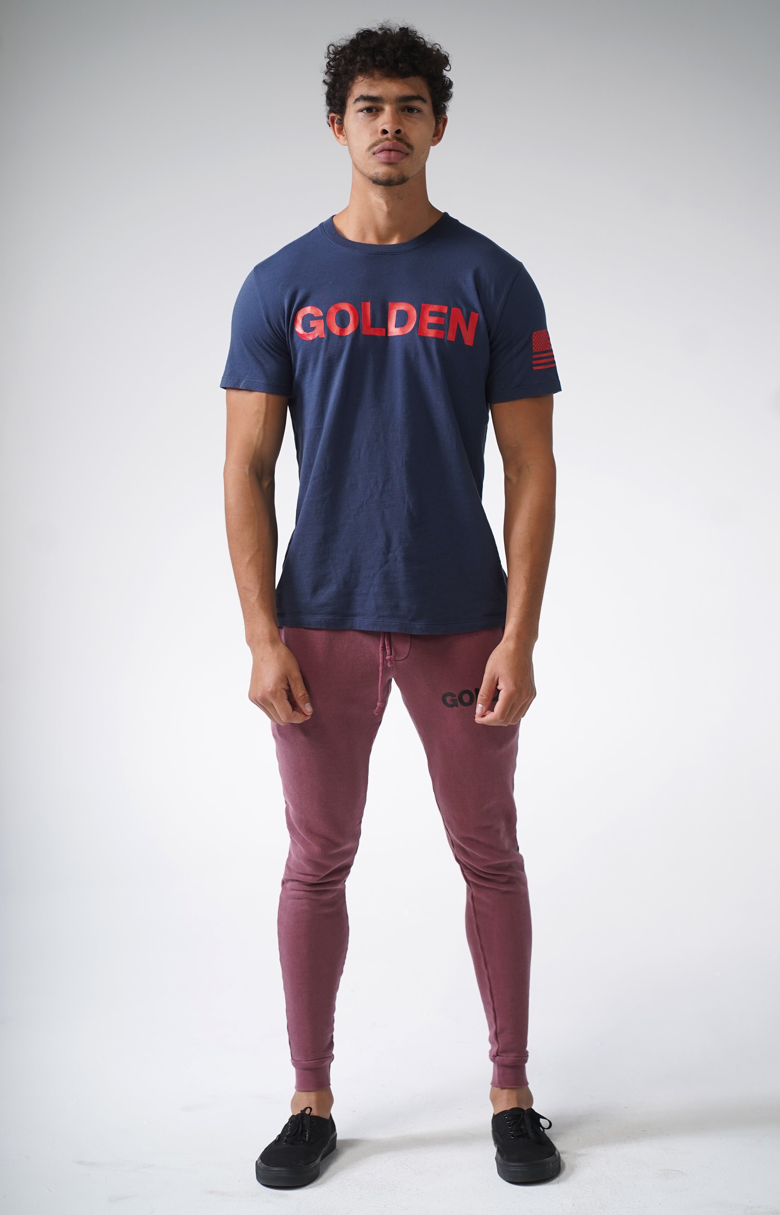 Navy Golden T-Shirt