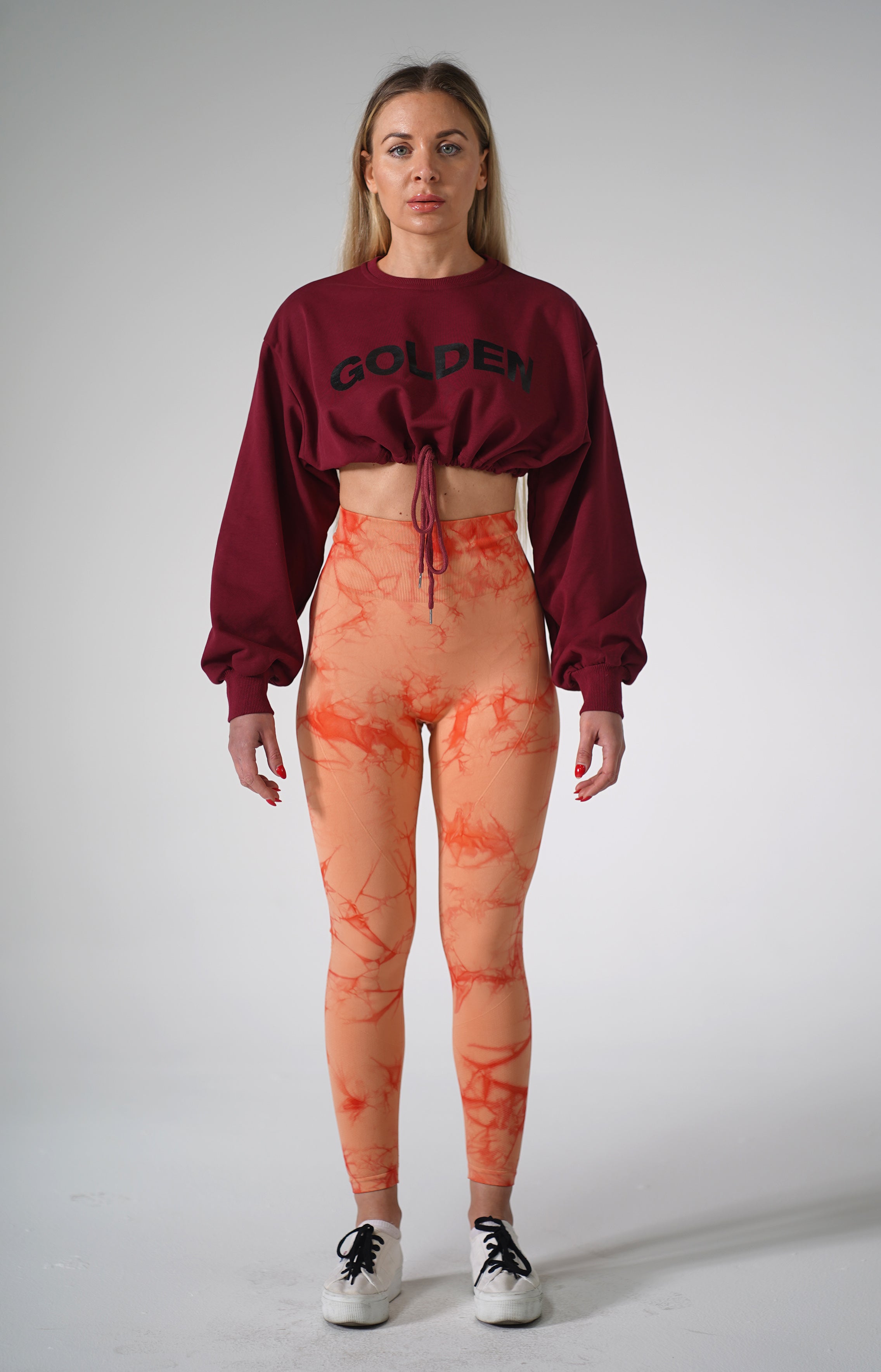 Orange Tie Dye Leggings