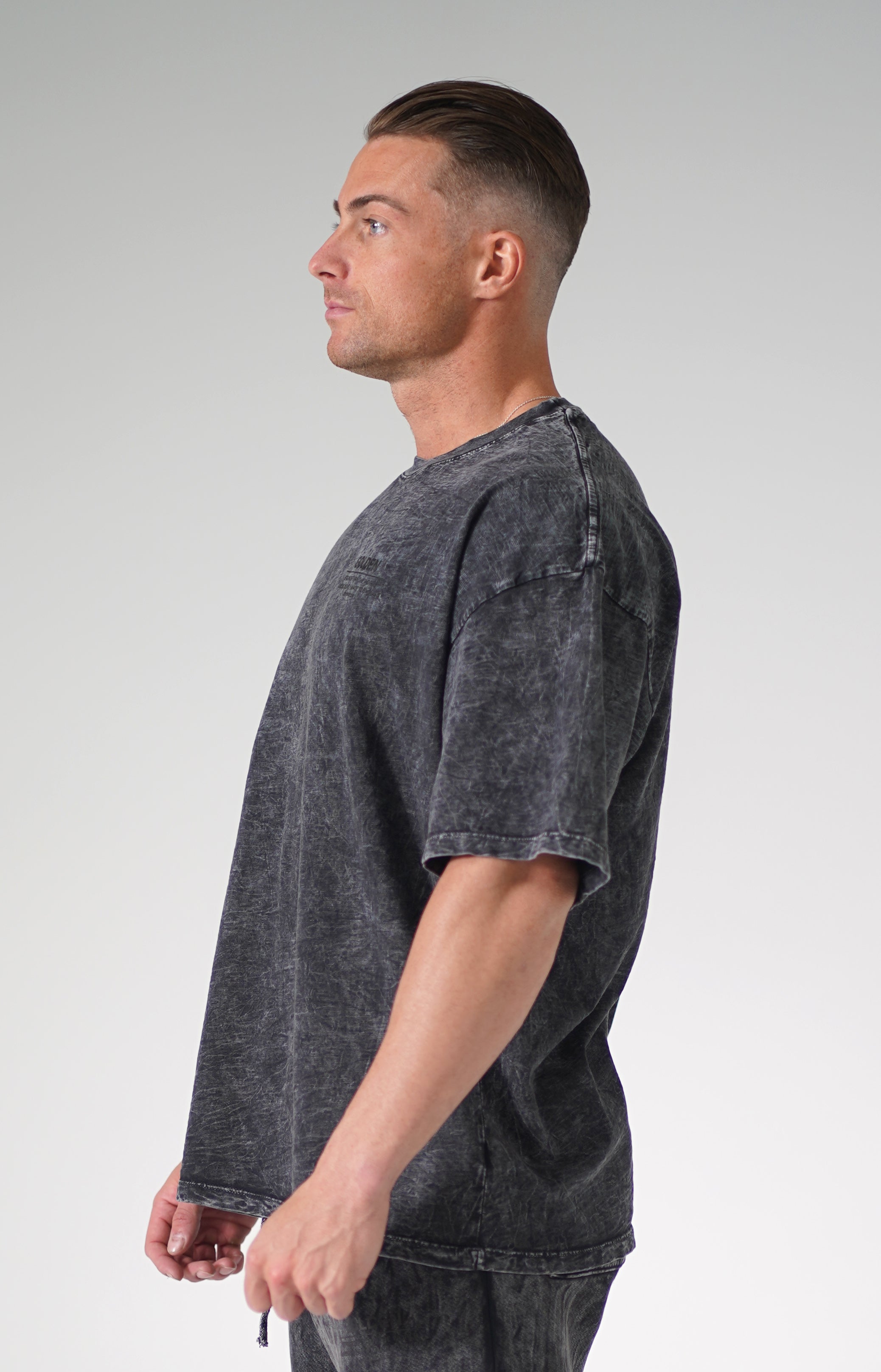 Mineral Black Slub T-Shirt