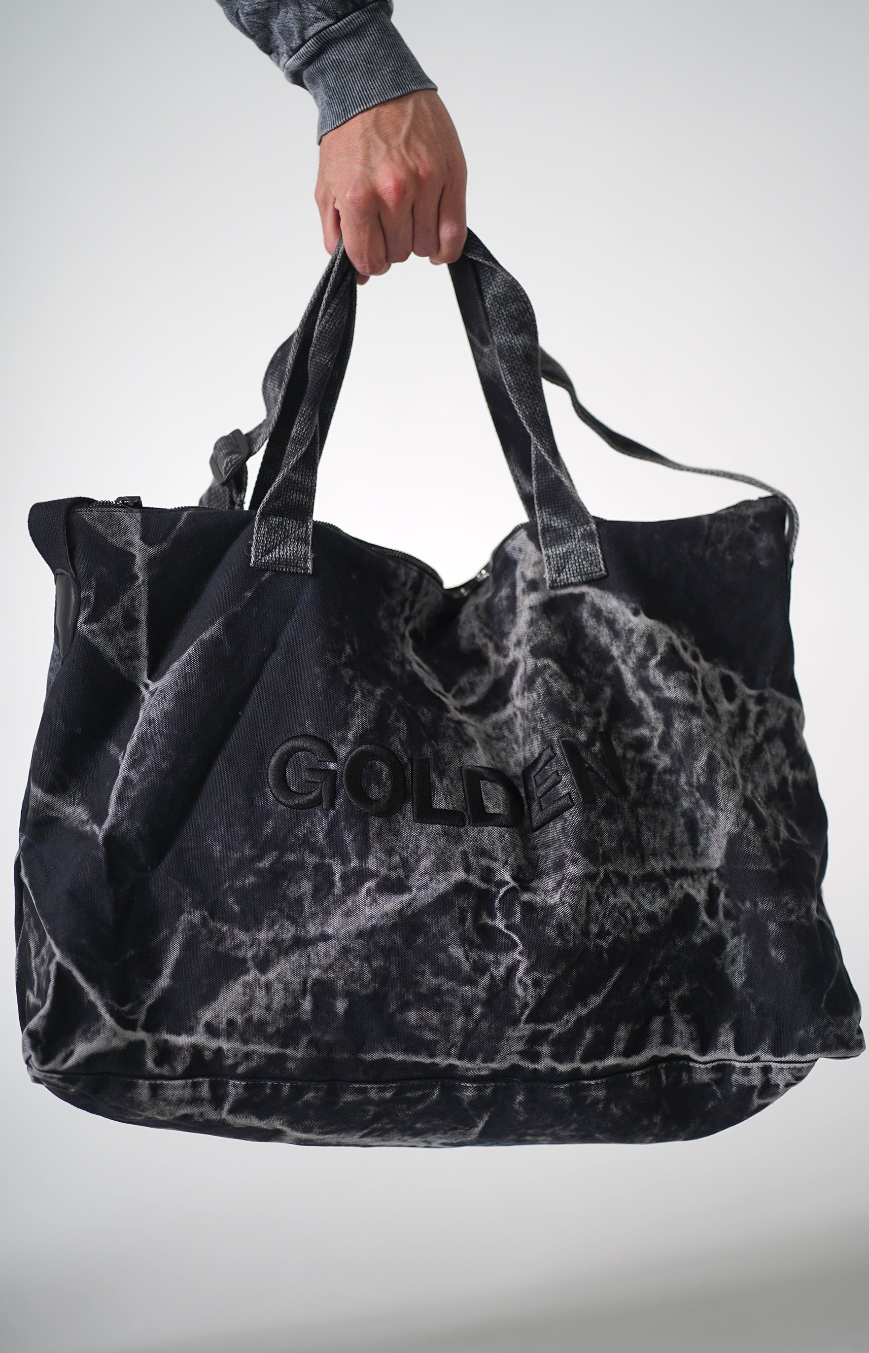 Golden Aesthetics Mineral Black Gym Bag