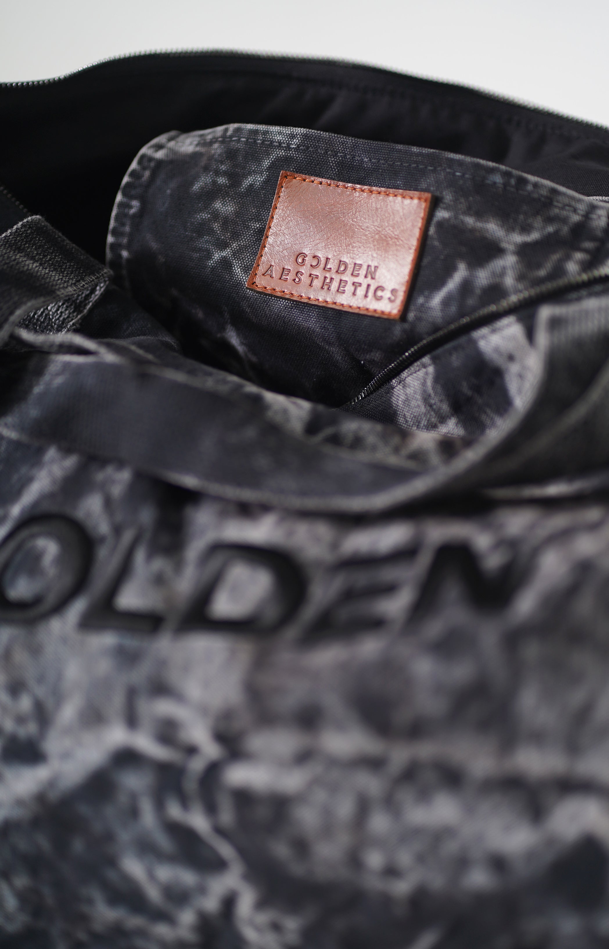 Golden Aesthetics Mineral Black Gym Bag