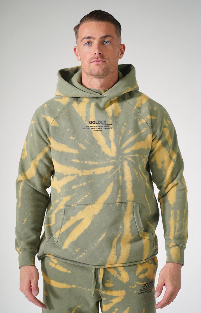 Olive Tie Dye Hoodie