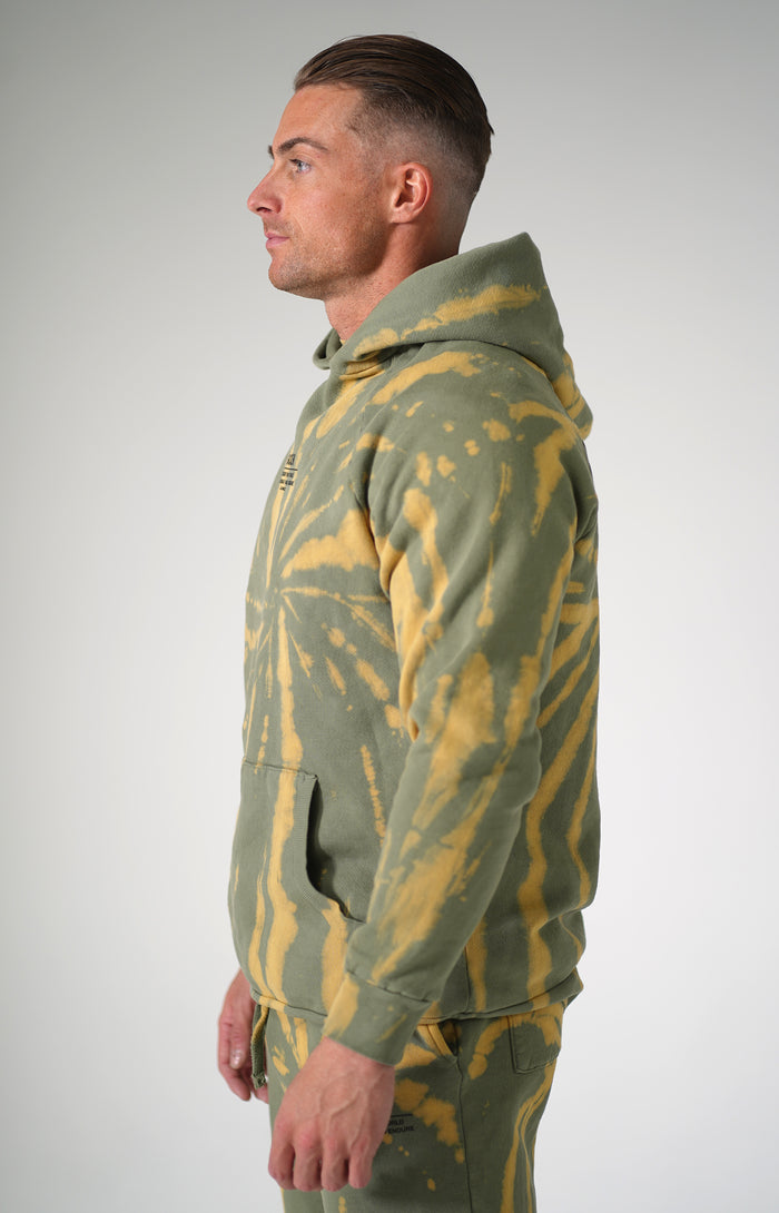 Olive Tie Dye Hoodie