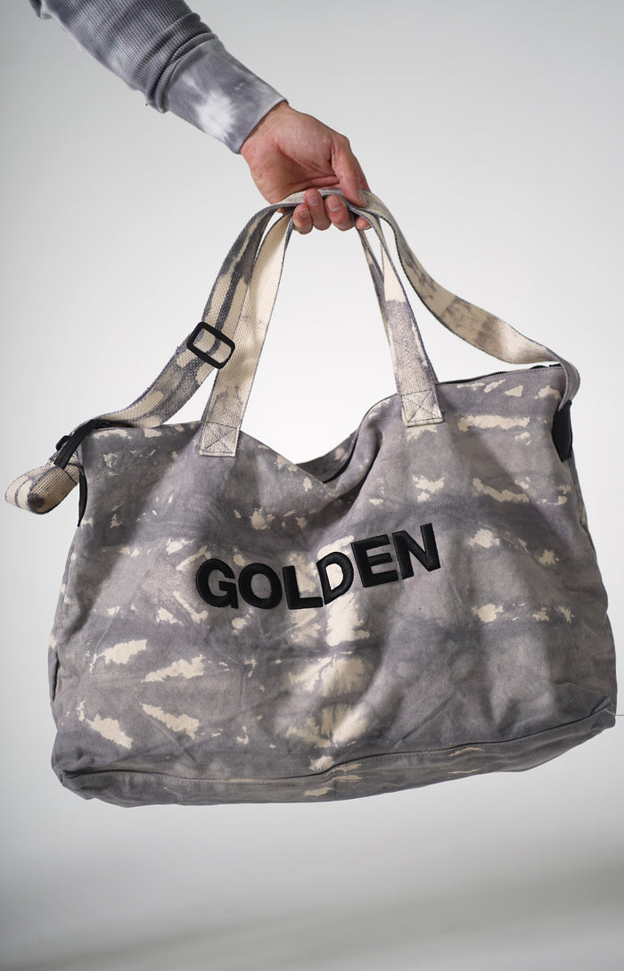 Golden Aesthetics Strip Tie Dye Gym Bag