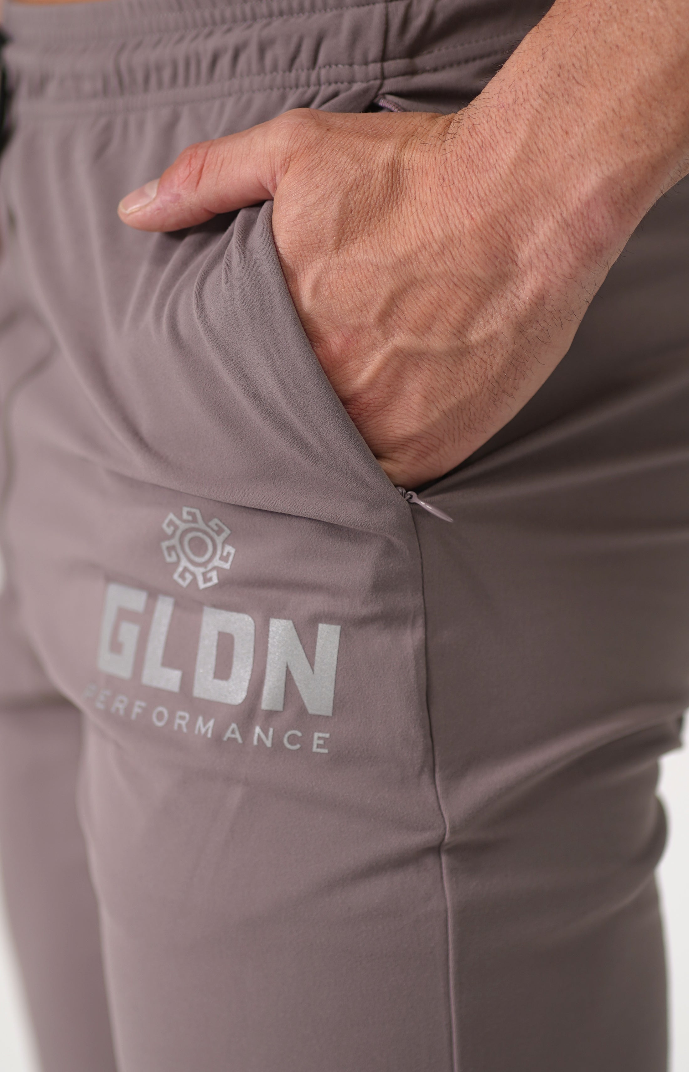 Khaki GLDN High Performance Track Pants