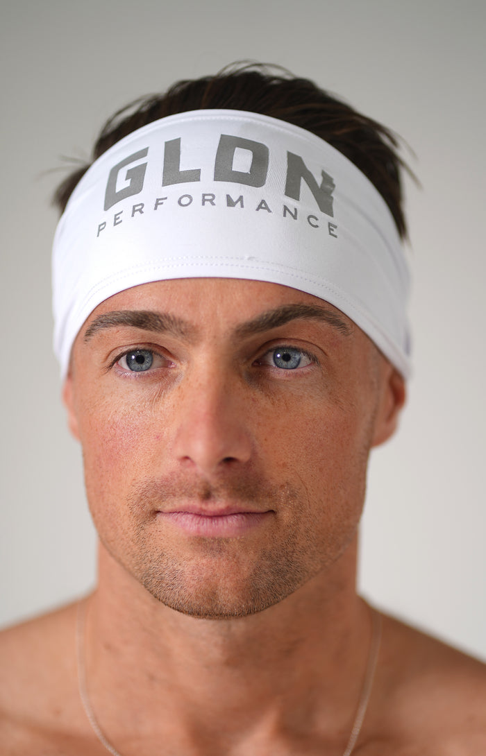 White GLDN High Performance Headband