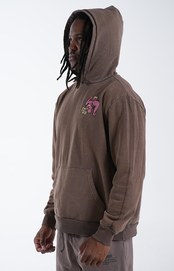 Cocoa Brown Retro Hoodie