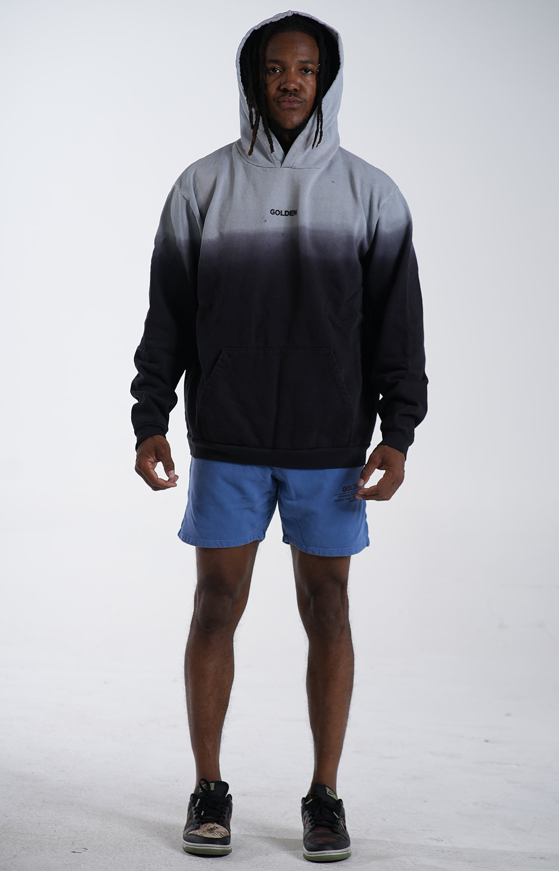 Black Dip Dye Hoodie