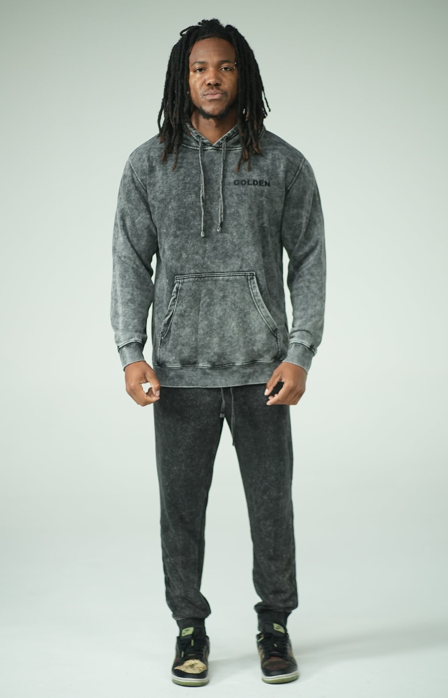 Black Mineral Pants