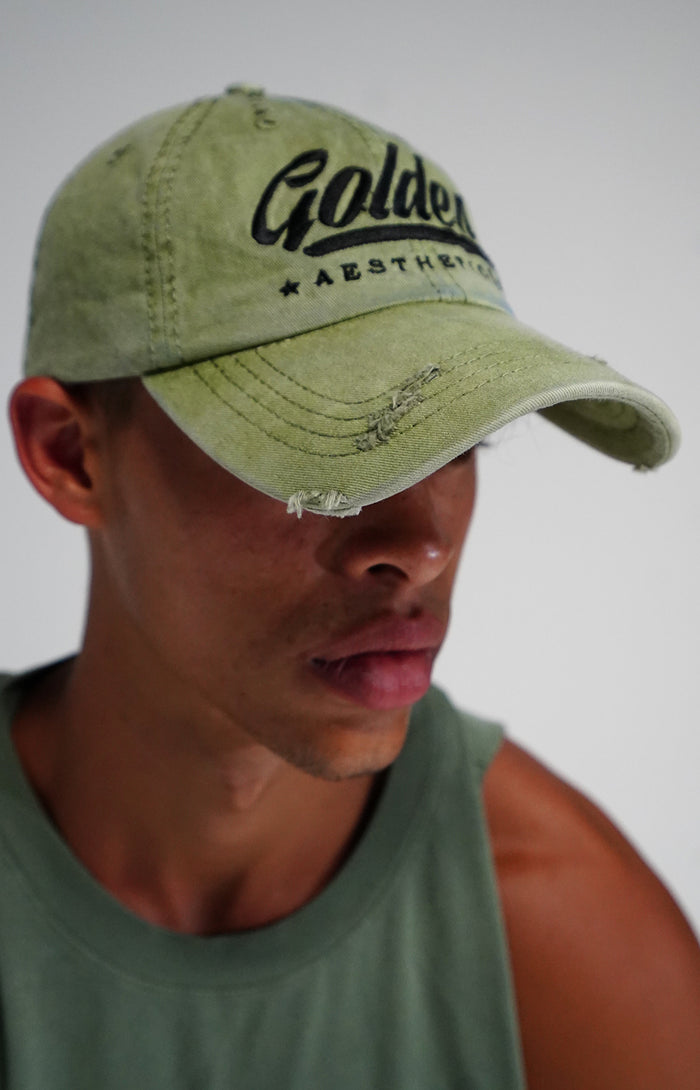 Faded Lime Vintage Hat