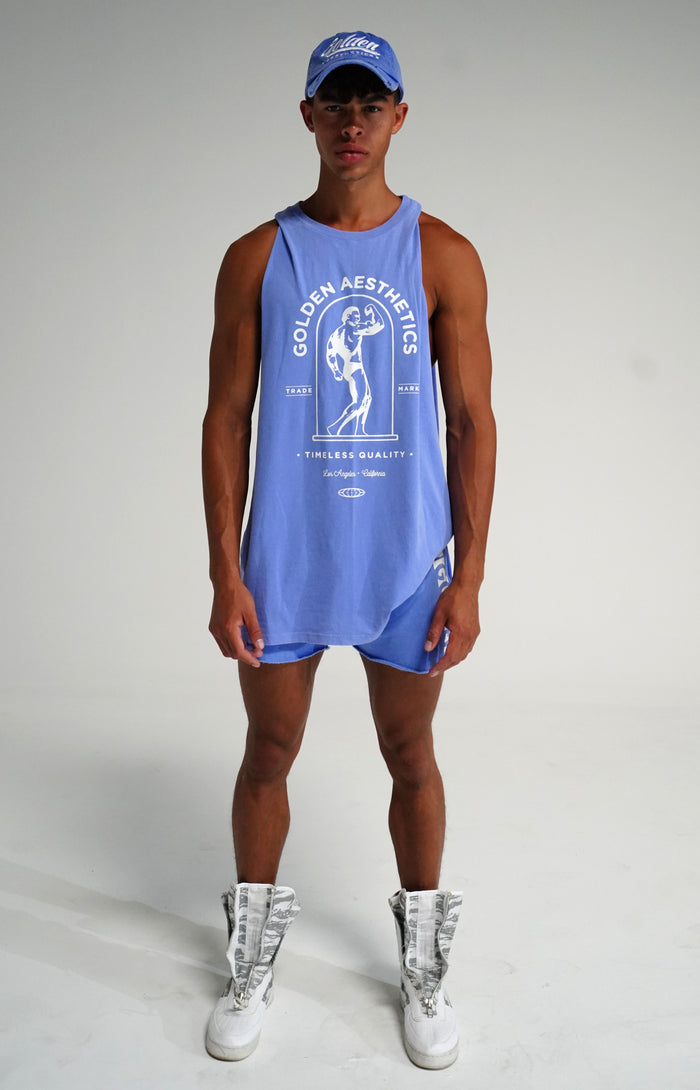 Oversized Faded Sky Muscle Tank