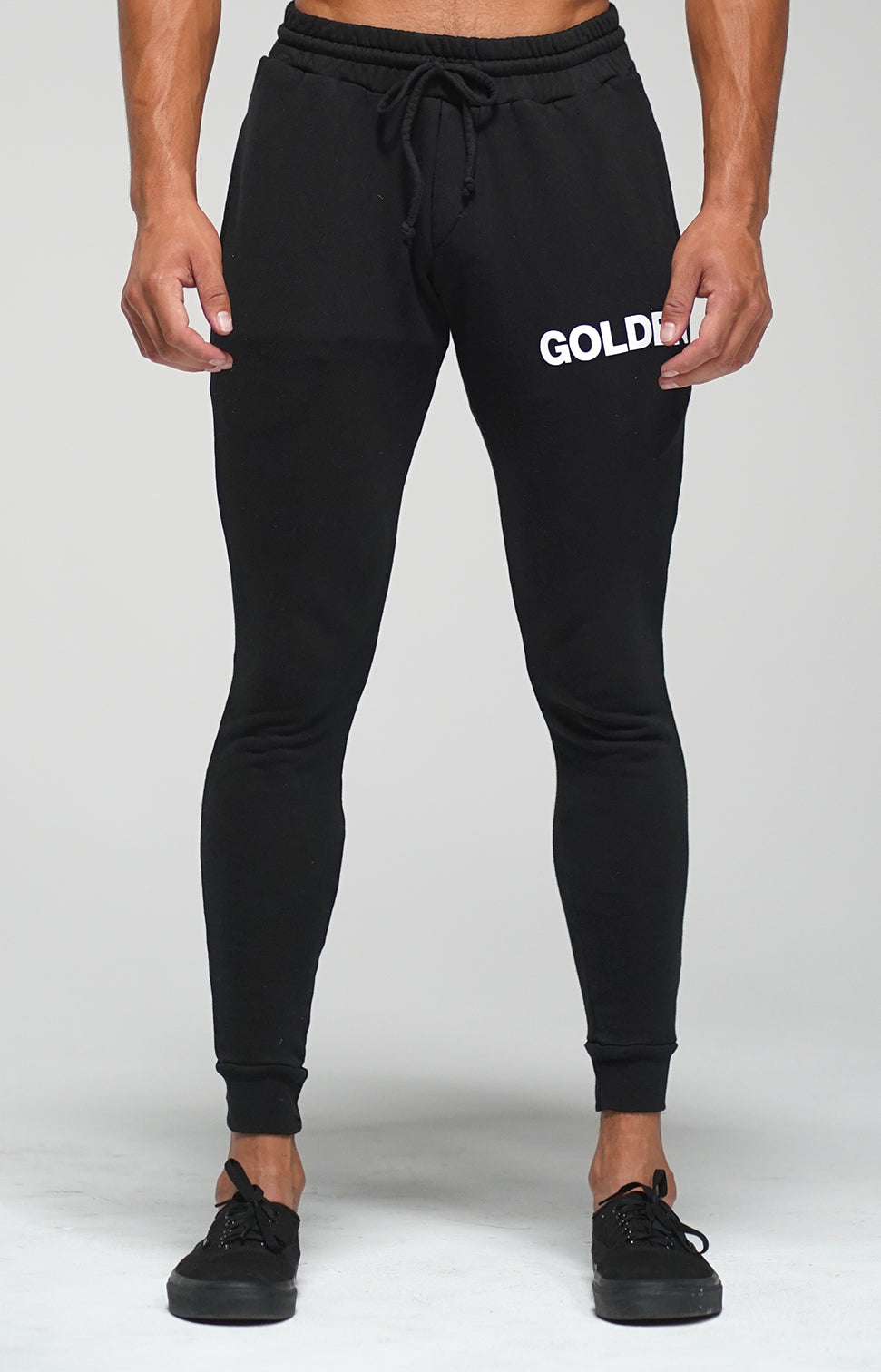 Black Golden Joggers