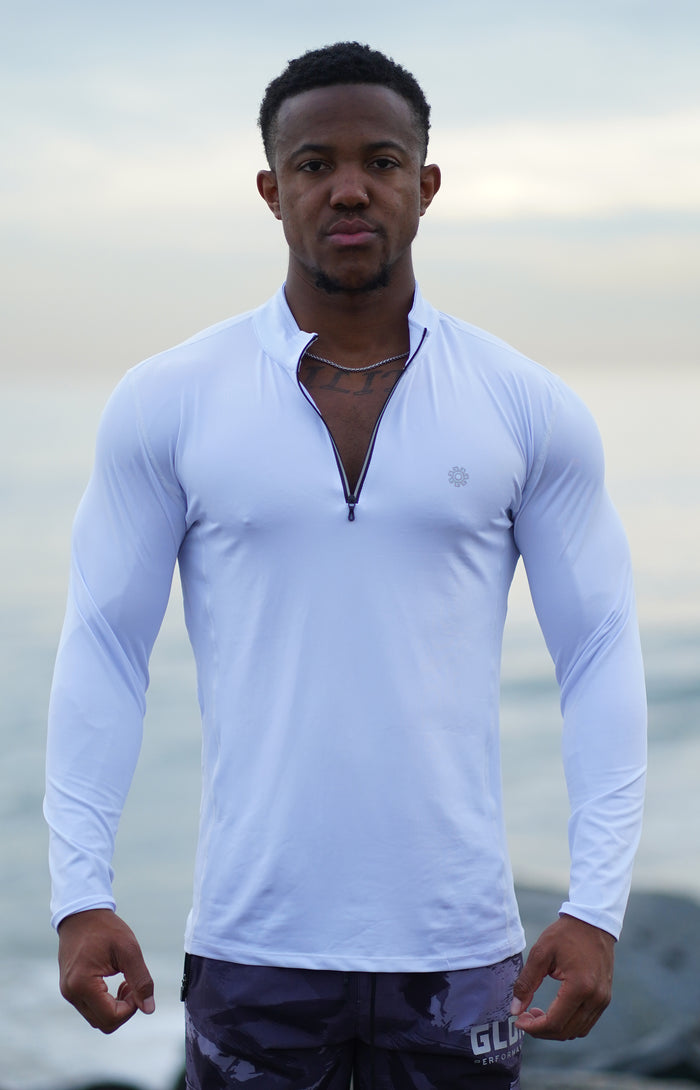 White High Performance Pullover