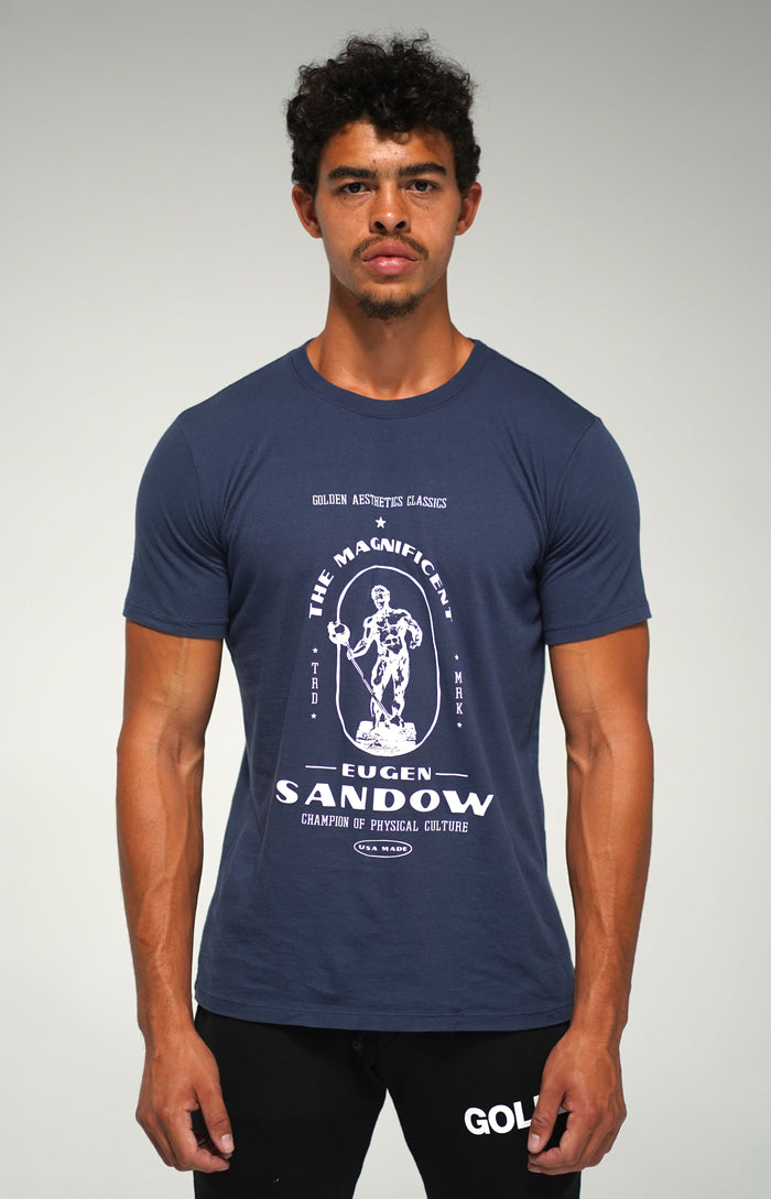 Navy Eugen Sandow T-Shirt