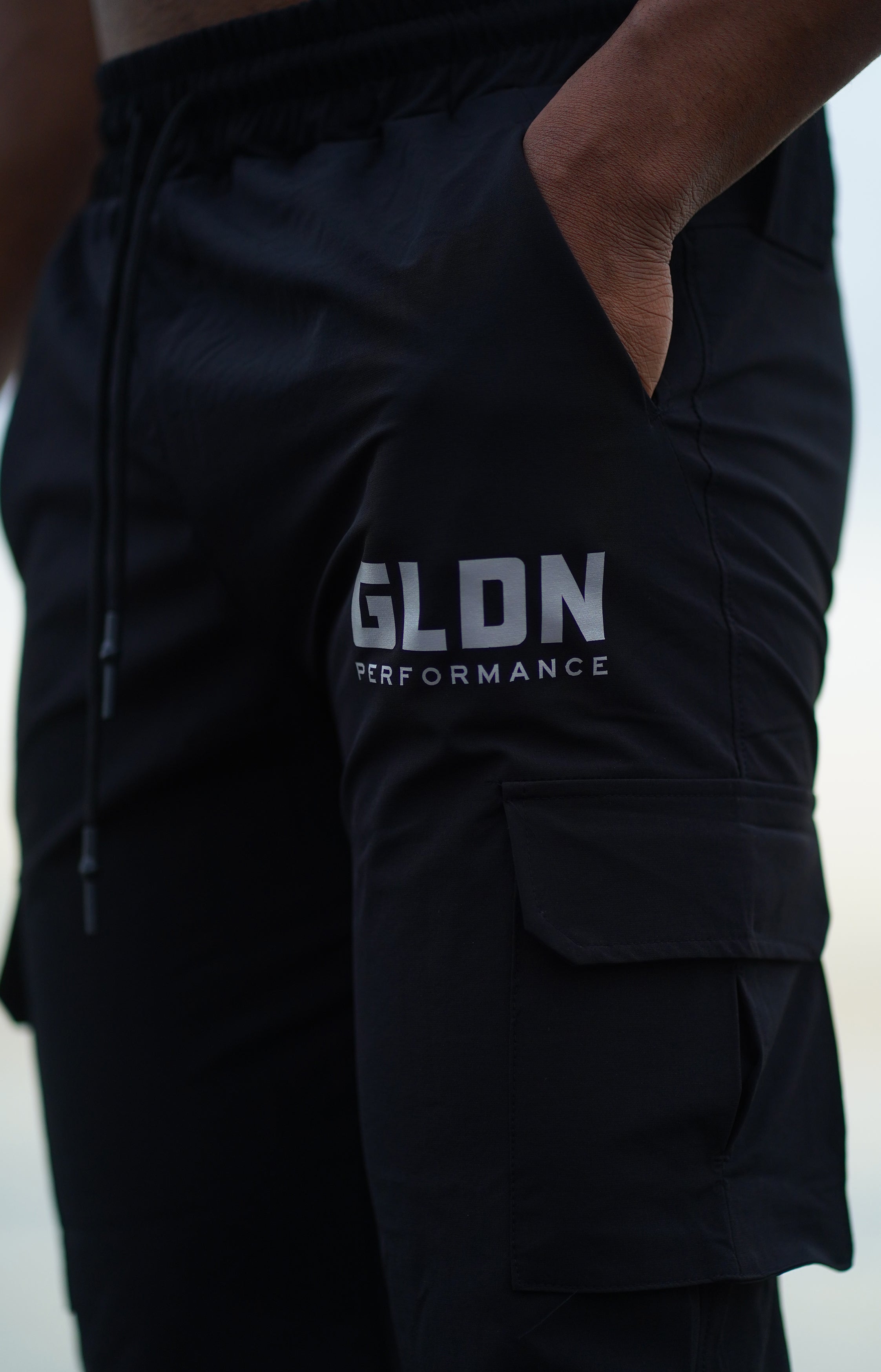 Black Cargo Joggers
