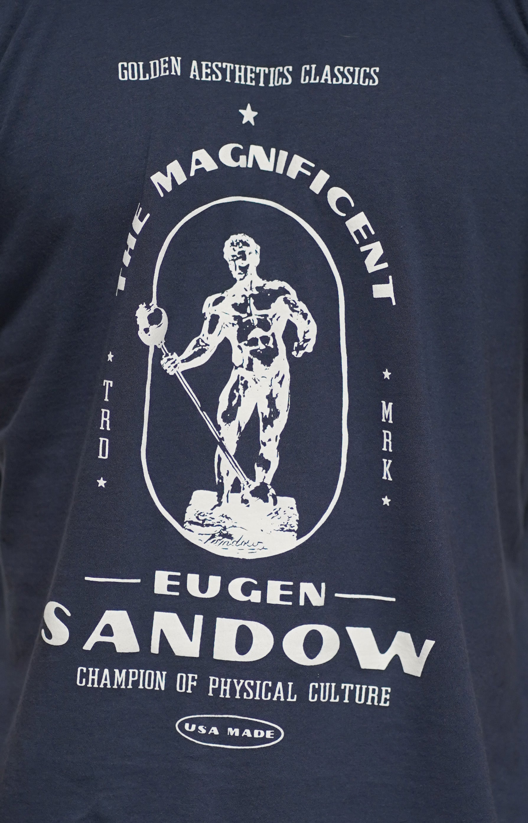 Navy Eugen Sandow T-Shirt