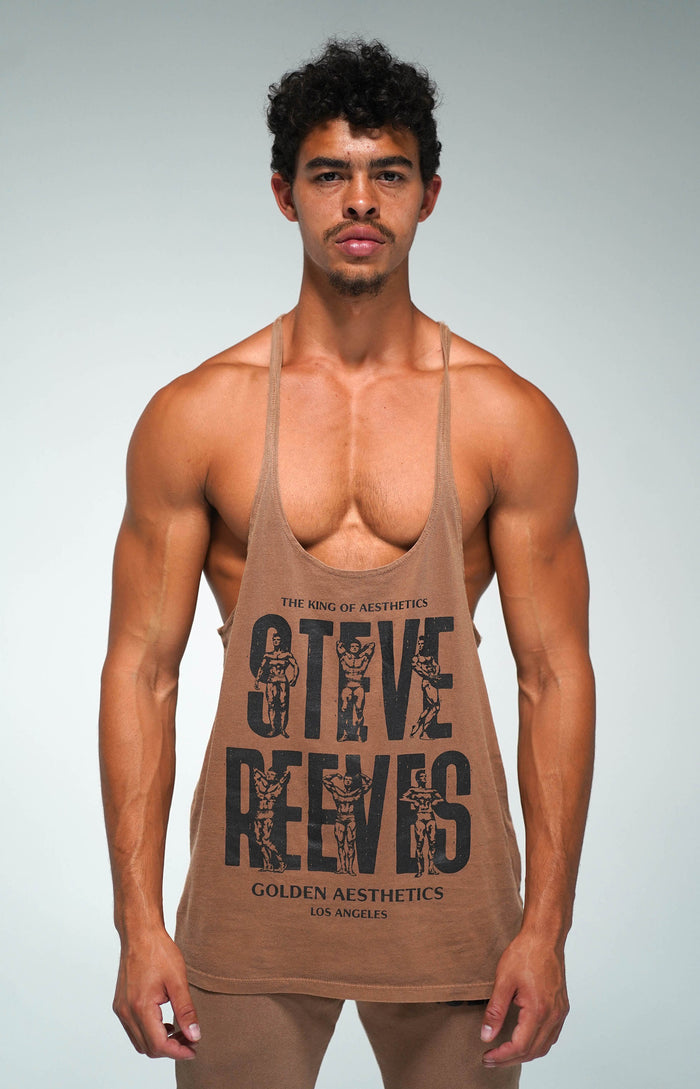Vintage Brown Steve Reeves Stringer
