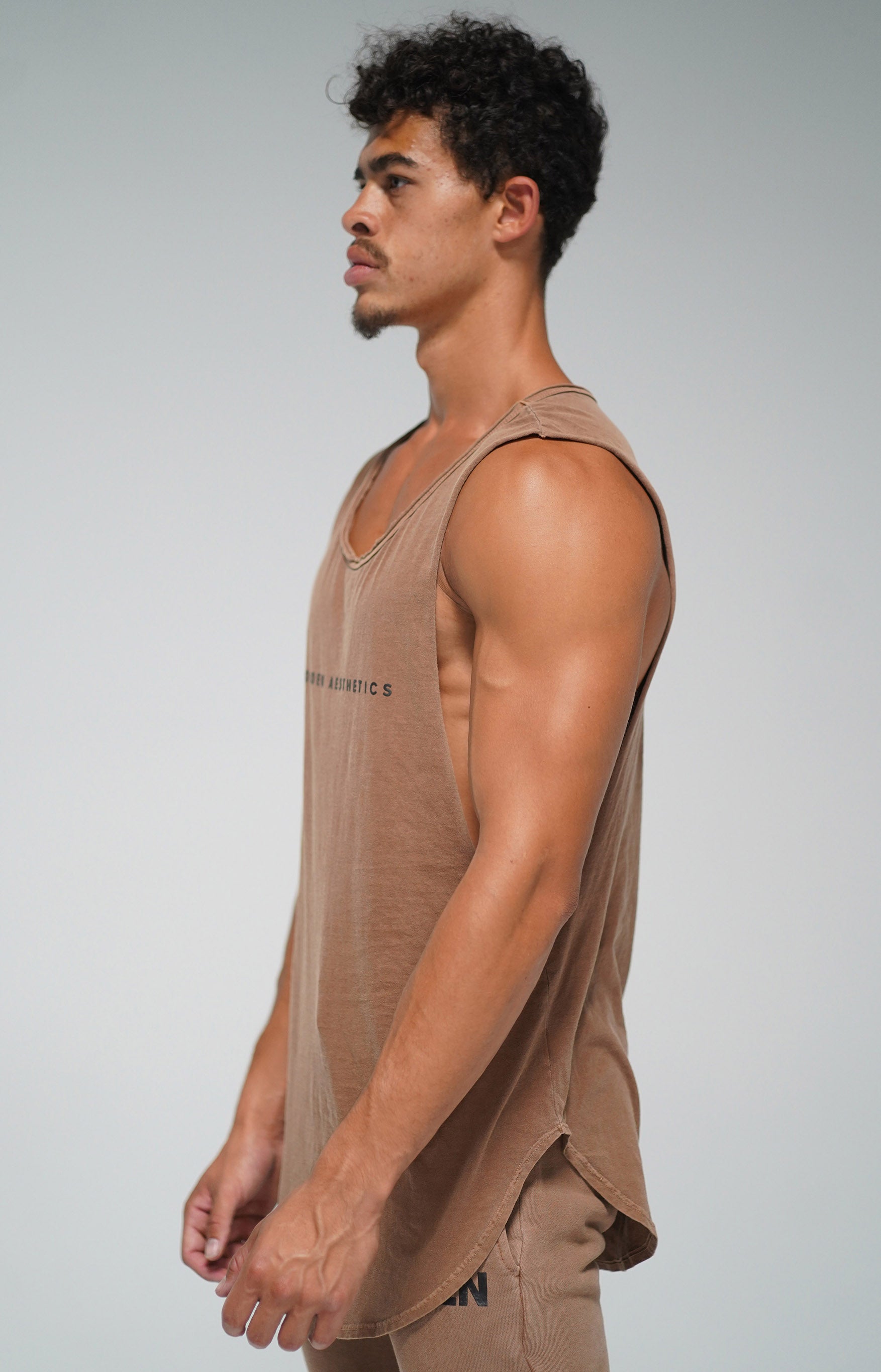 Vintage Brown GA Muscle Tank