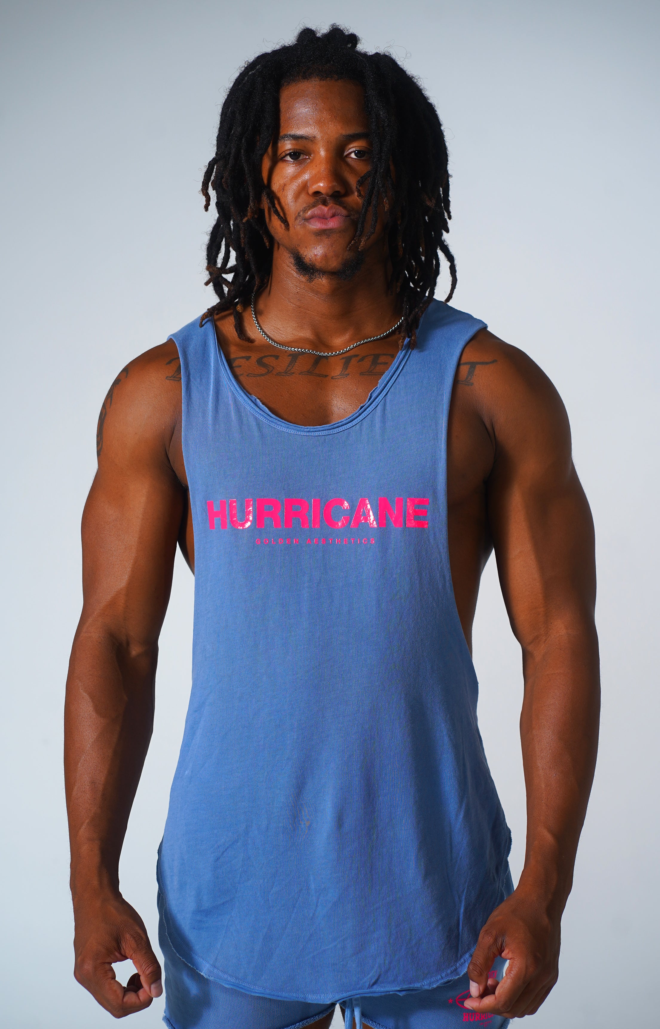 Vintage Navy Hurricane Muscle Tank