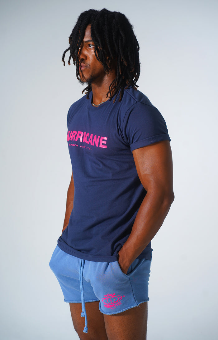 Navy Hurricane Rolled Sleeve T-Shirt